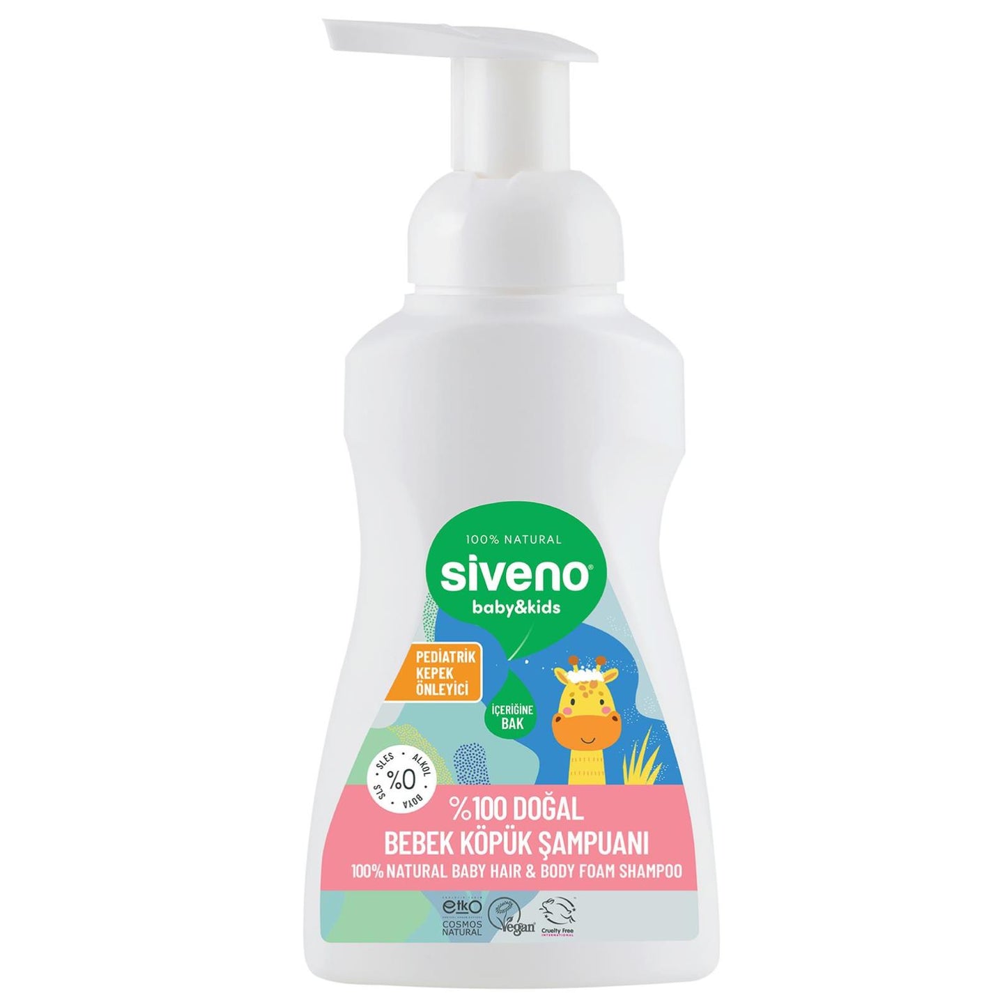 Siveno Doğal Bebek Köpük Şampuanı 250 ml