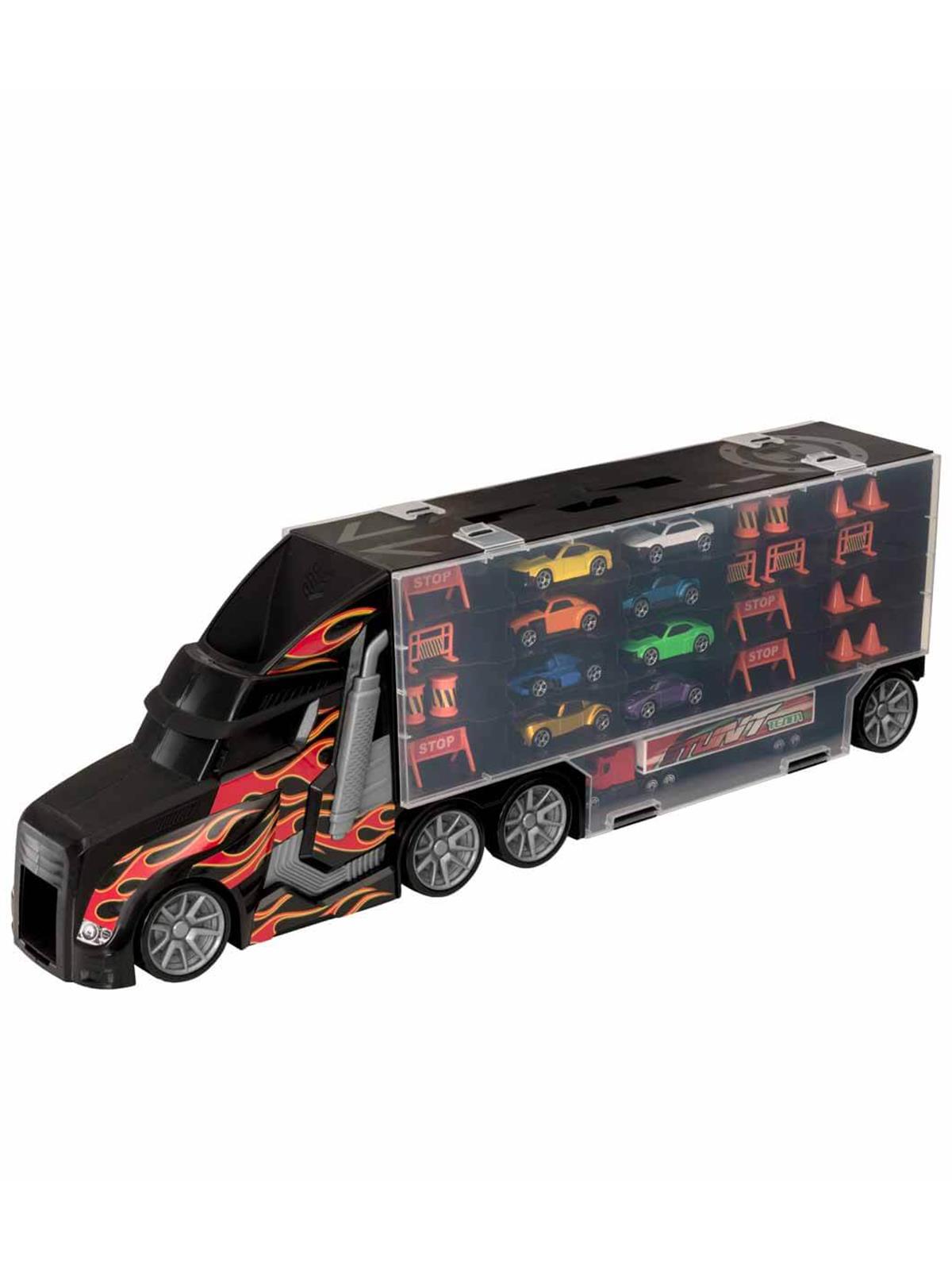 Sunman Oyuncak Auto Transporter 9 Araçlı Oyun Seti
