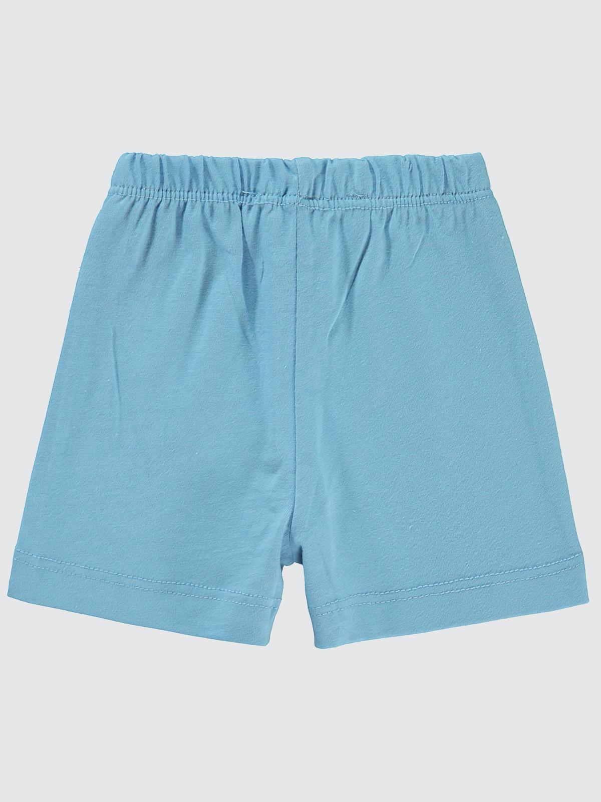 Civil Baby Yandan Dikişli 3-24 Ay Unisex Şort - Mavi