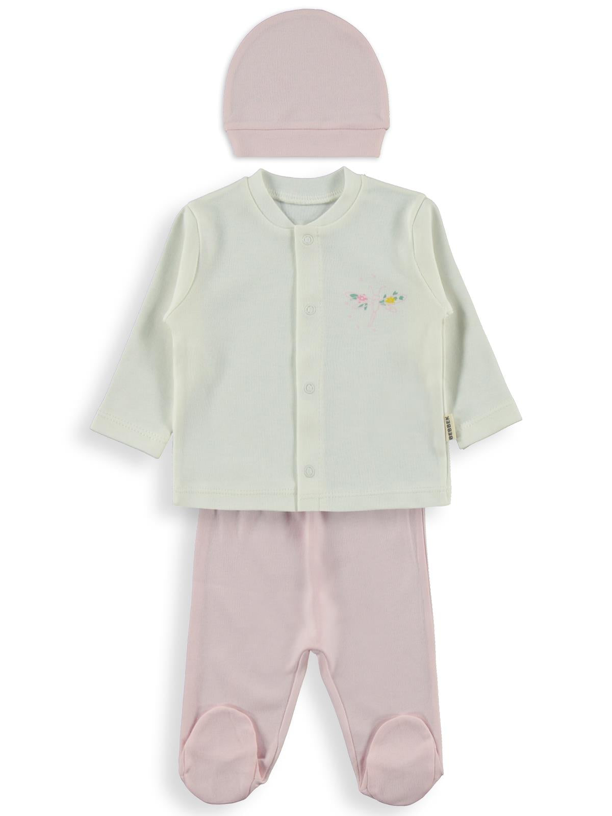 Bebbek Butterfly Zıbın Setleri - Pembe
