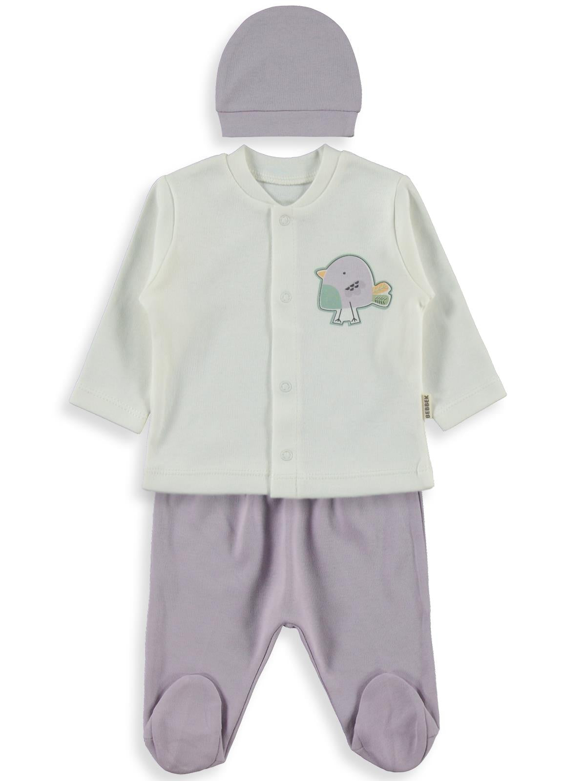 Bebbek Cute Parrot Zıbın Setleri - Lila