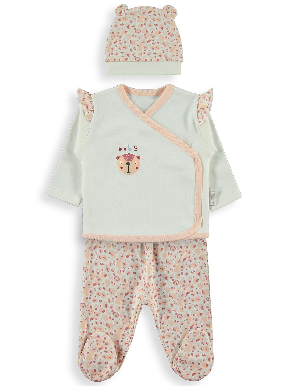 Bebbek Baby Bear Zıbın Setleri - Ekru