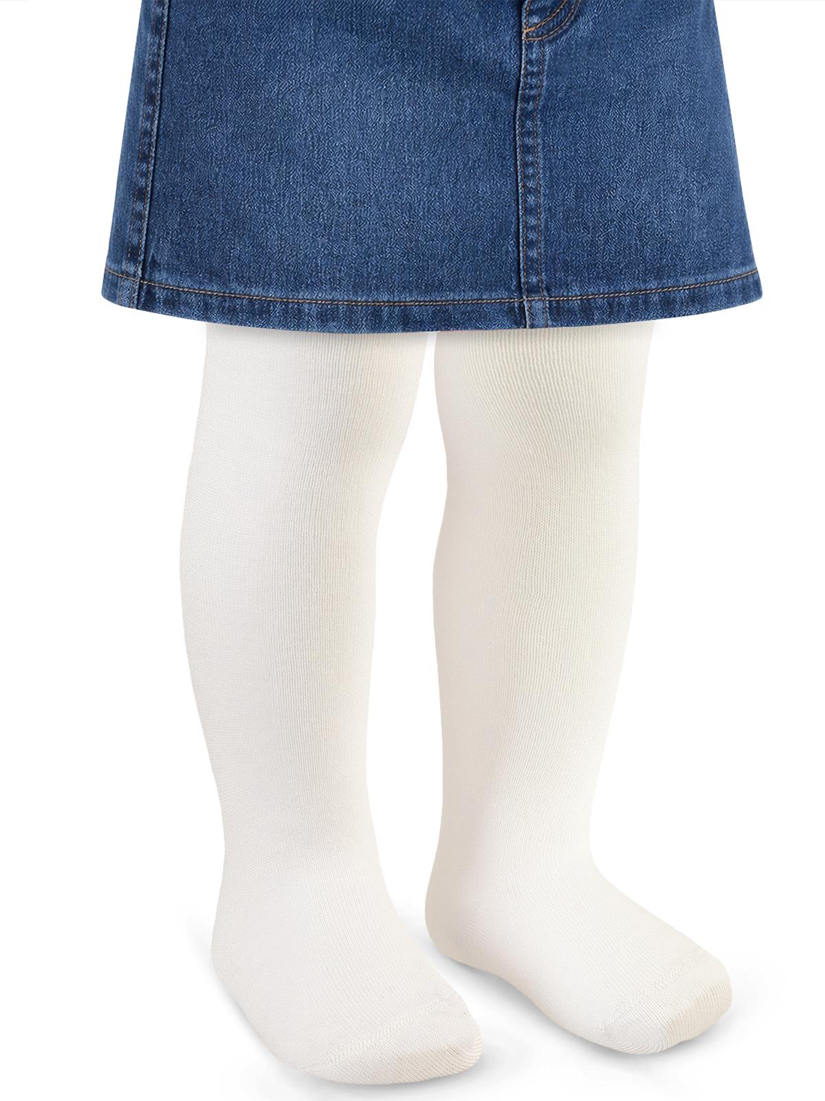 Civil Baby Kız Bebek Bambu Külotlu Çorap 1-12 Ay - Ekru