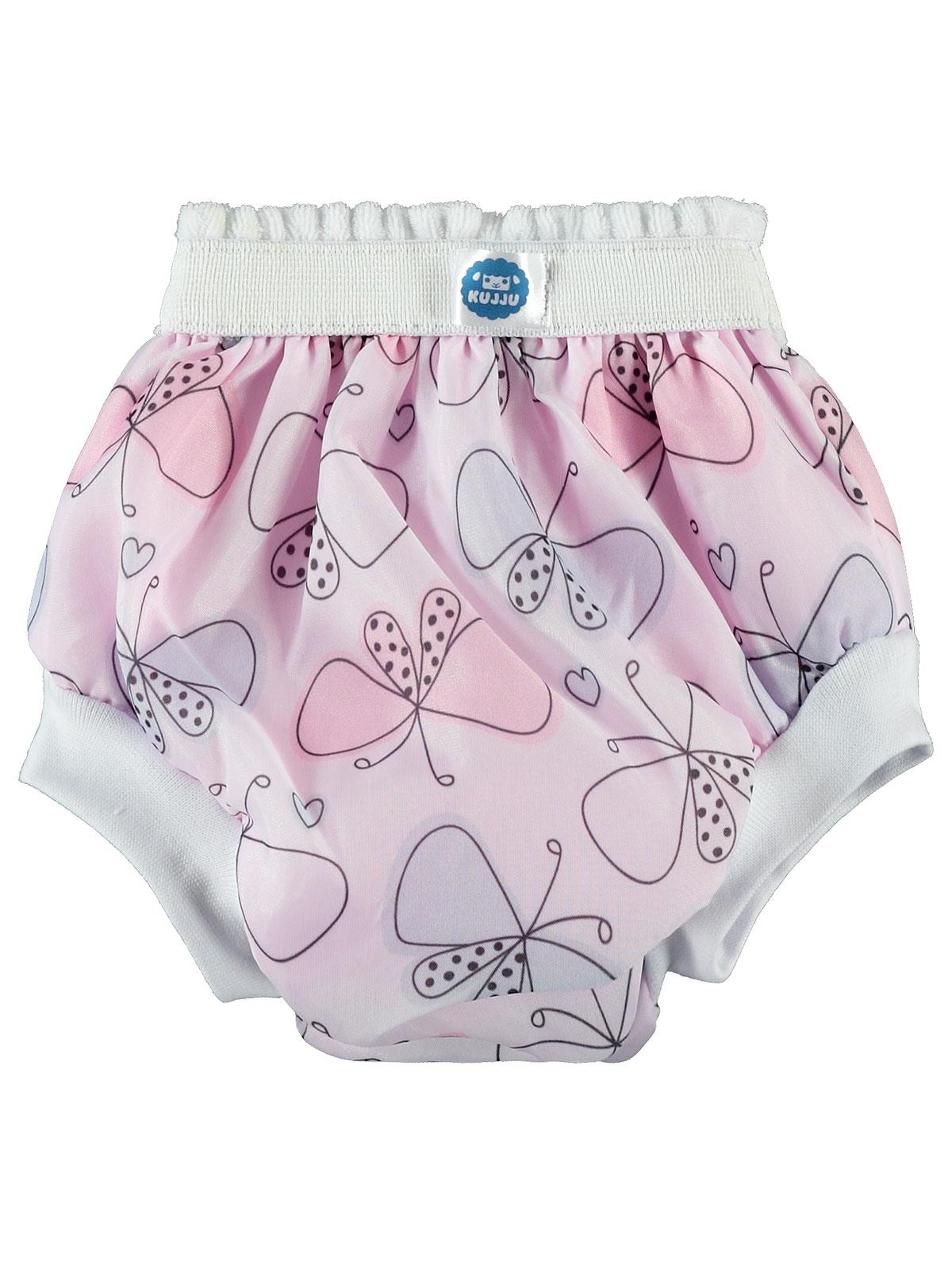Kujju 1 Beden Desenli Alıştırma Külodu(10-14 kg) - Pembe