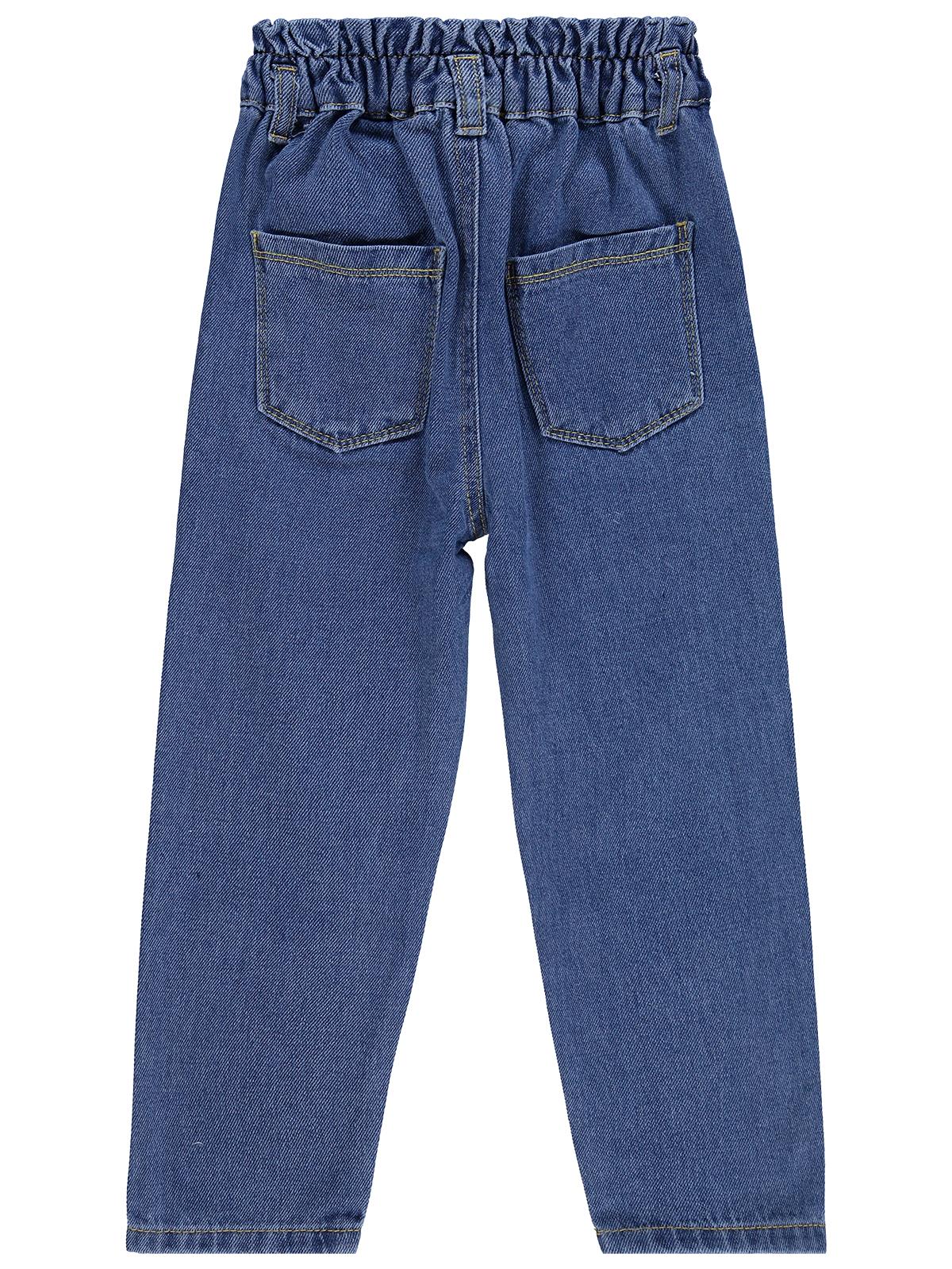Civil Girls Papatya Nakışlı 10-13 Yaş Pantolon - Mavi