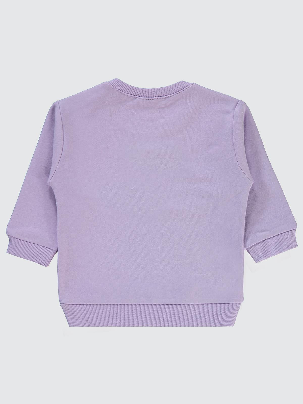 Civil Baby Basic Arma Etiketli 6-18 Ay Sweatshirt - Lila