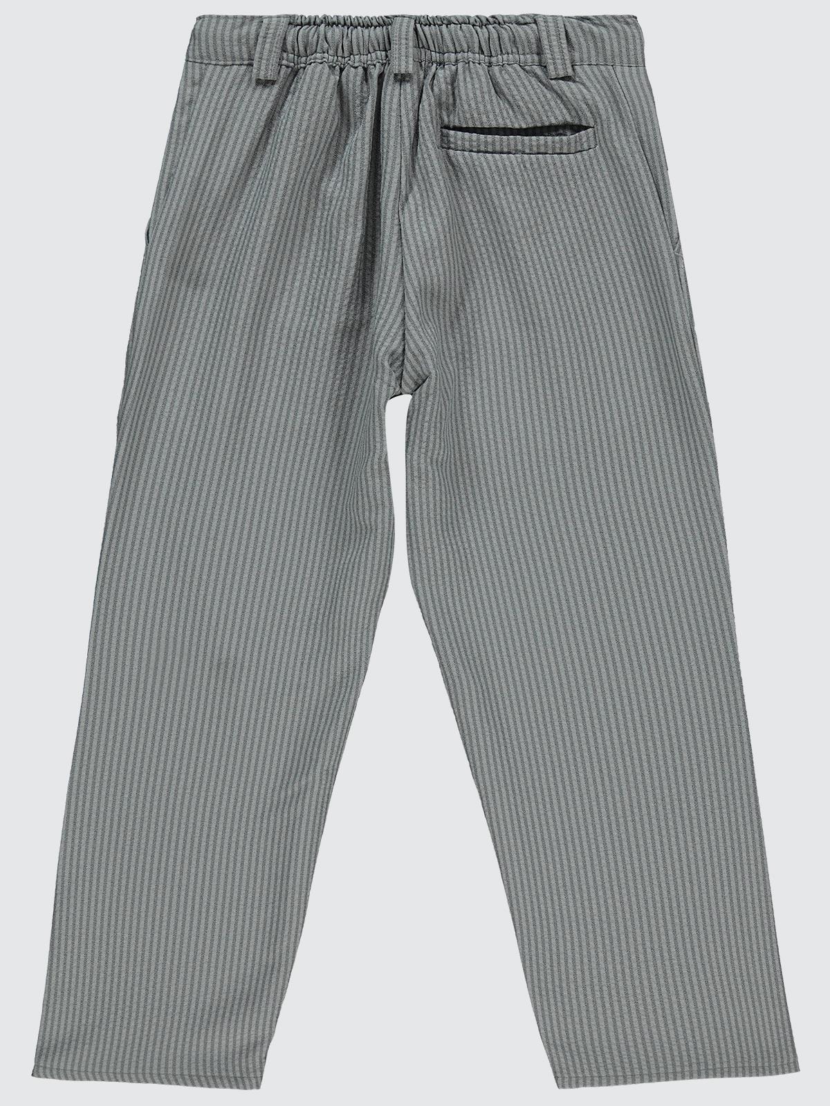 Civil Boys Fitilli Keten 10-13 Yaş Pantolon - Gri