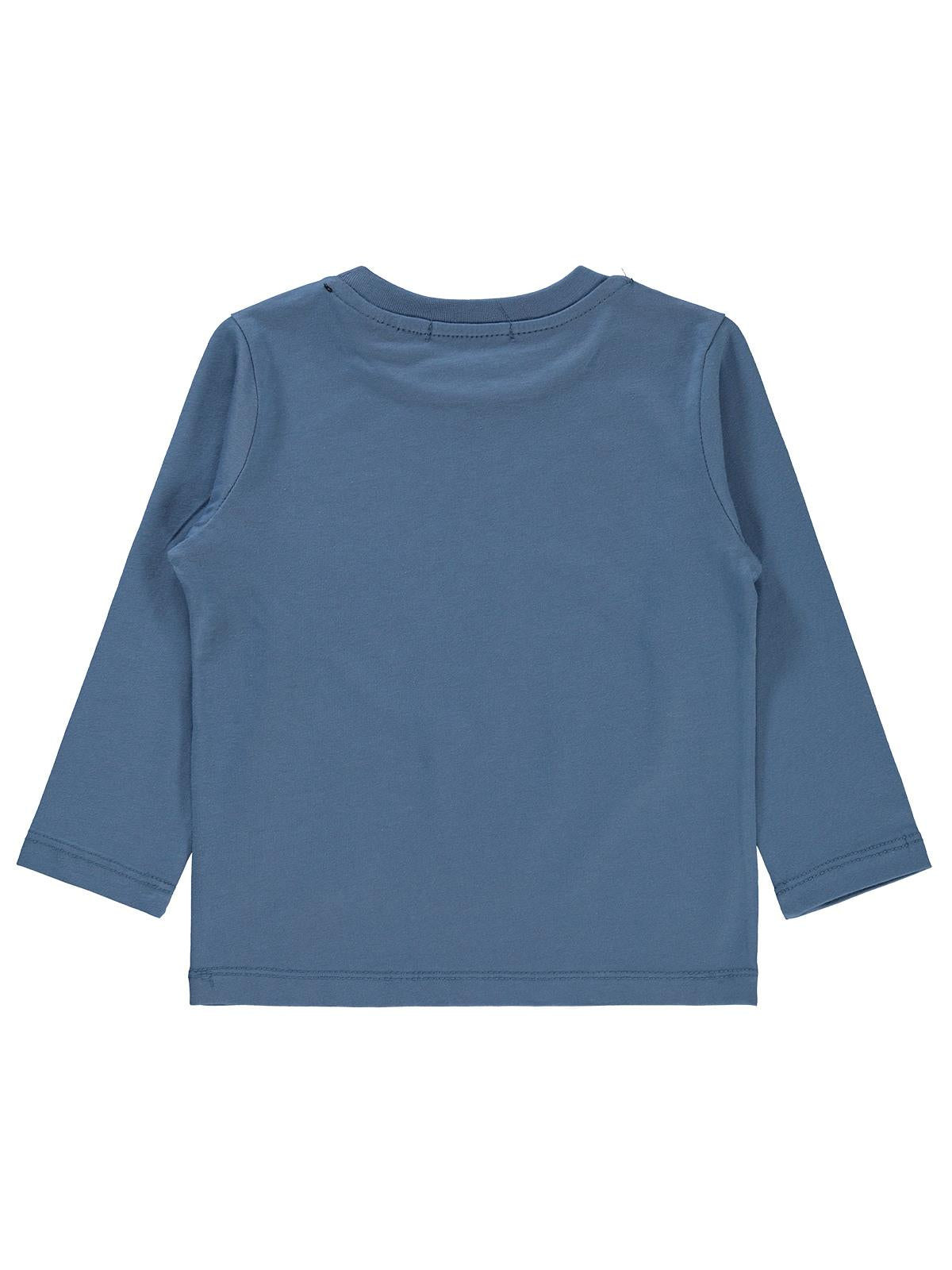 Batman Baskılı Sweatshirt | 2 İp Uzun Kol Bisiklet Yaka Baskılı | Okul Kreş ve Günlük Kullanım - Mavi