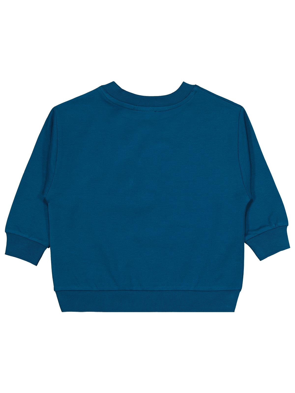Civil Erkek Çocuk Cvl Team Etiketli Sweatshirt | Fırçalı 2 İp | Okul Kreş ve Günlük Kullanım - Yeşil