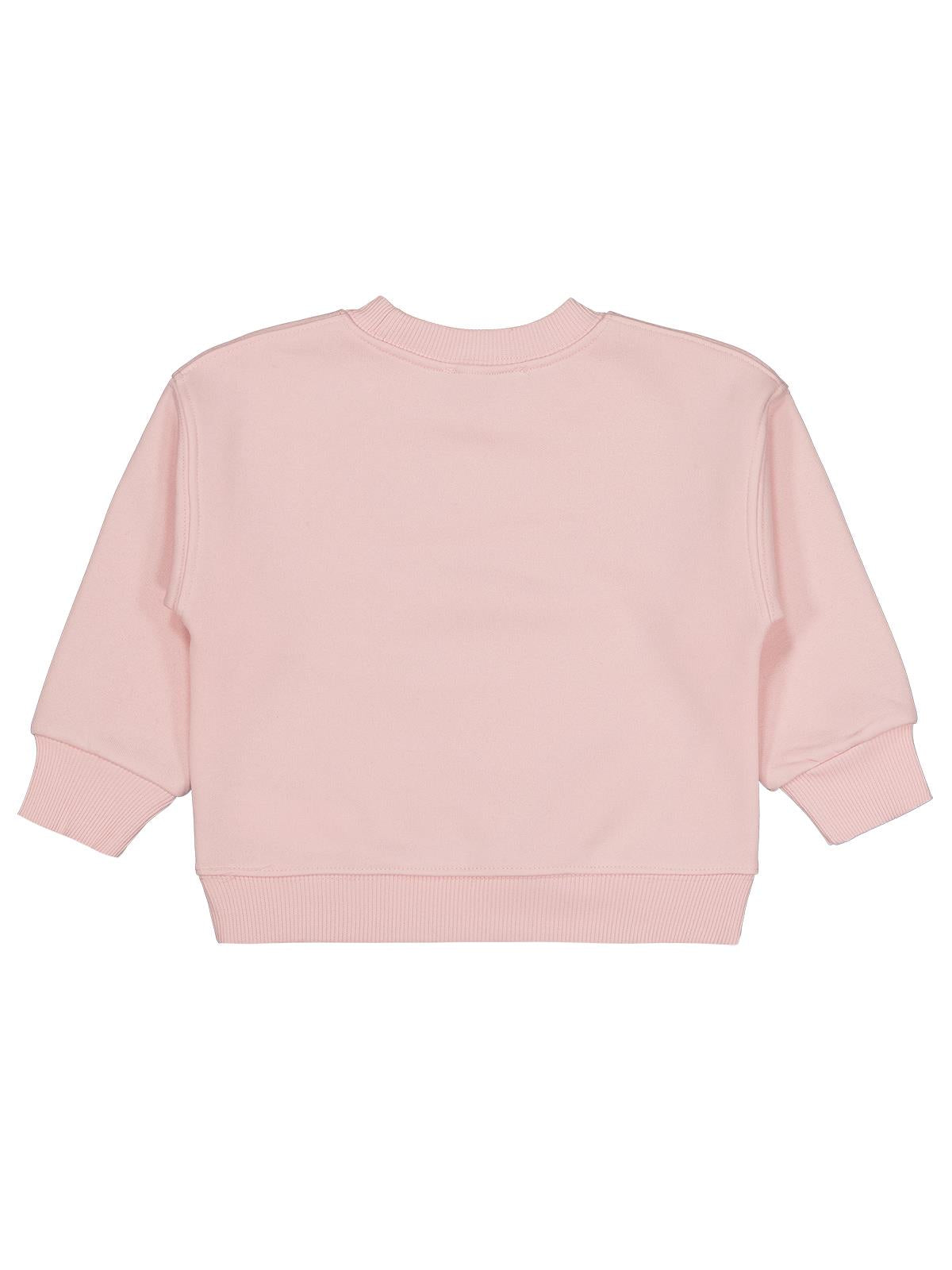 Civil Kız Çocuk Düz Sweatshirt | 3 İp Uzun Kol Bisiklet Yaka | Okul Kreş ve Günlük Kullanım - Pembe