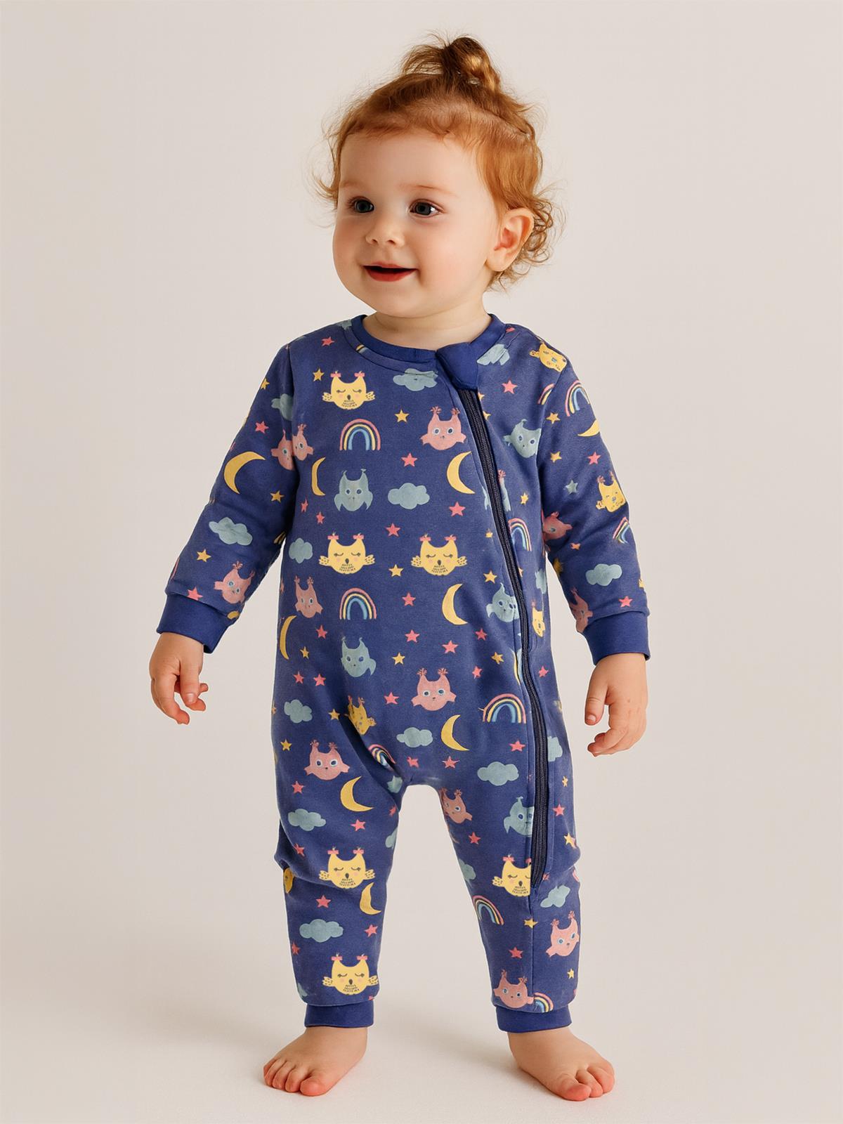 Civil Baby Gökkuşağı Empirme 90 Gr Uyku Tulumu - Mavi