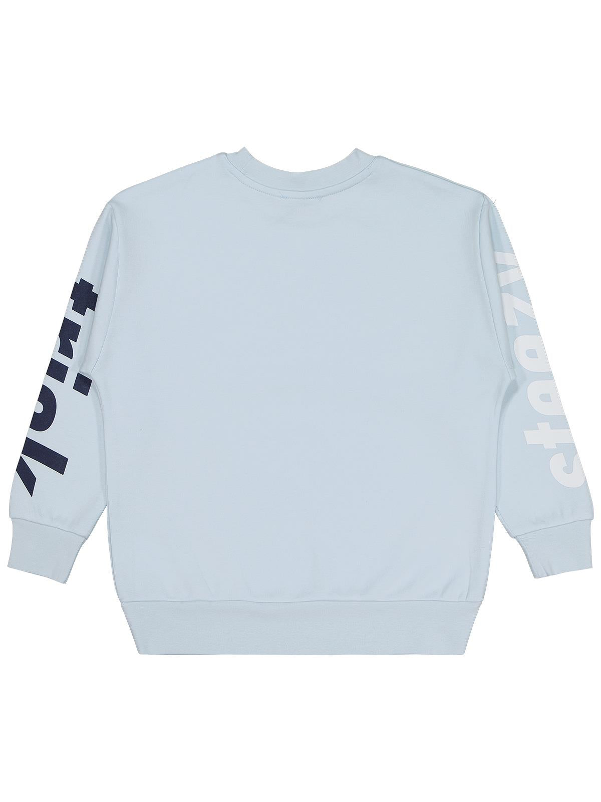 Civil Erkek Çocuk Steezy Baskılı Sweatshirt | Çelik İnterlok Uzun Kol | Okul Kreş ve Günlük Kullanım - Mavi