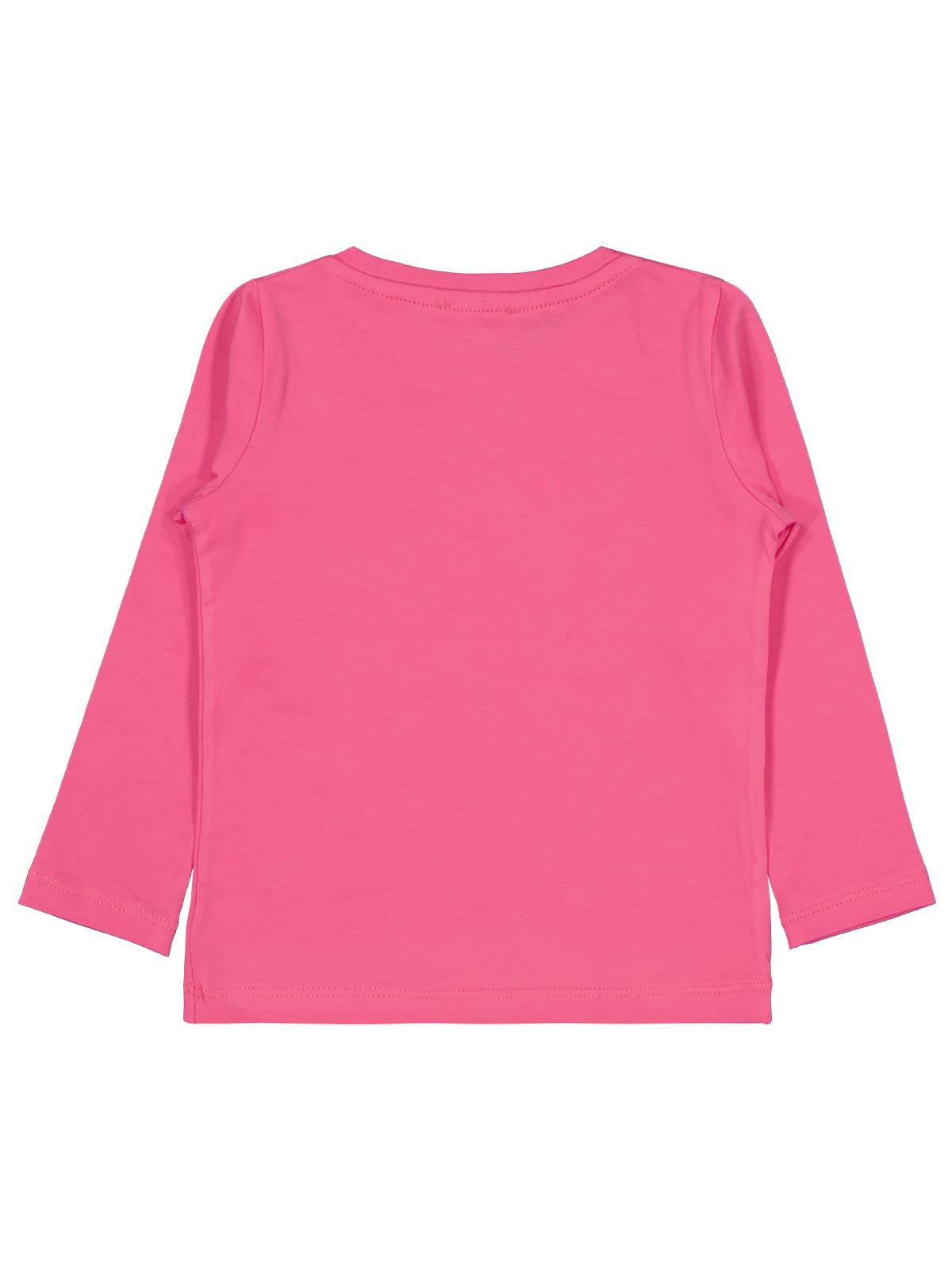 Civil Kız Çocuk Unicorn Baskılı Sweatshirt | Likralı Süprem Uzun Kol | Okul Kreş ve Günlük Kullanım - Pembe