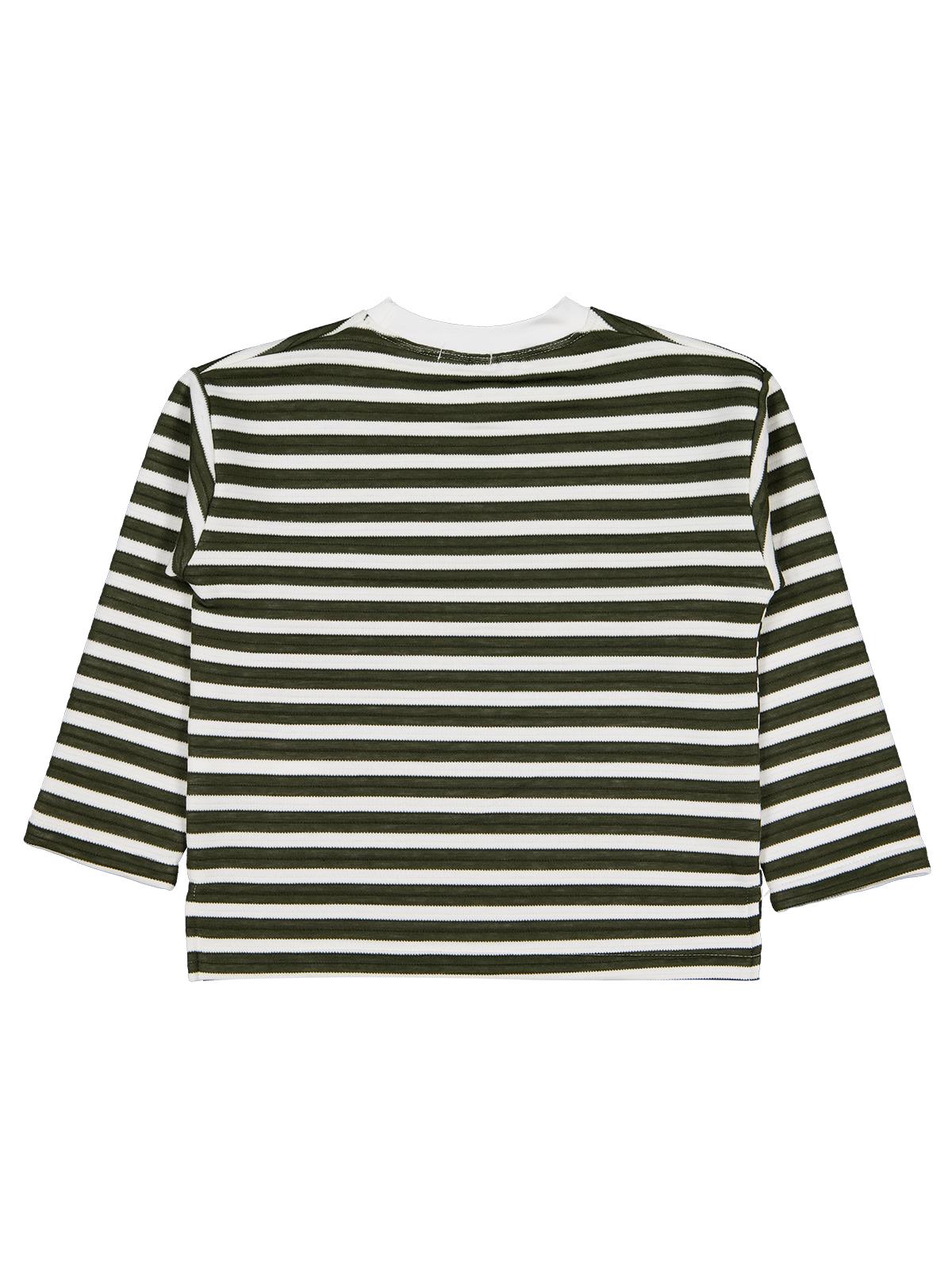 Civil Boys Urban Baskılı Çizgili 6-9 Yaş Sweatshirt - Yeşil