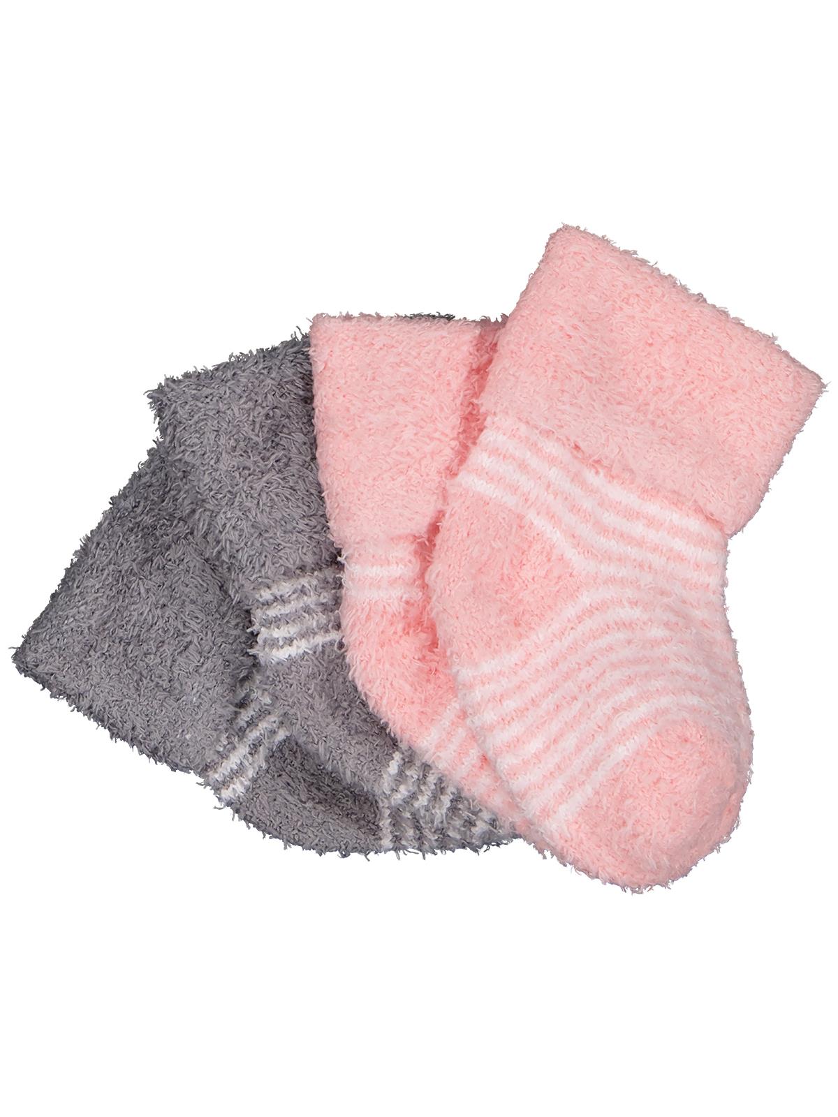 Civil Baby Yumoş İp Kıvrık 6- 2'li Bebek Kız Çorap Set