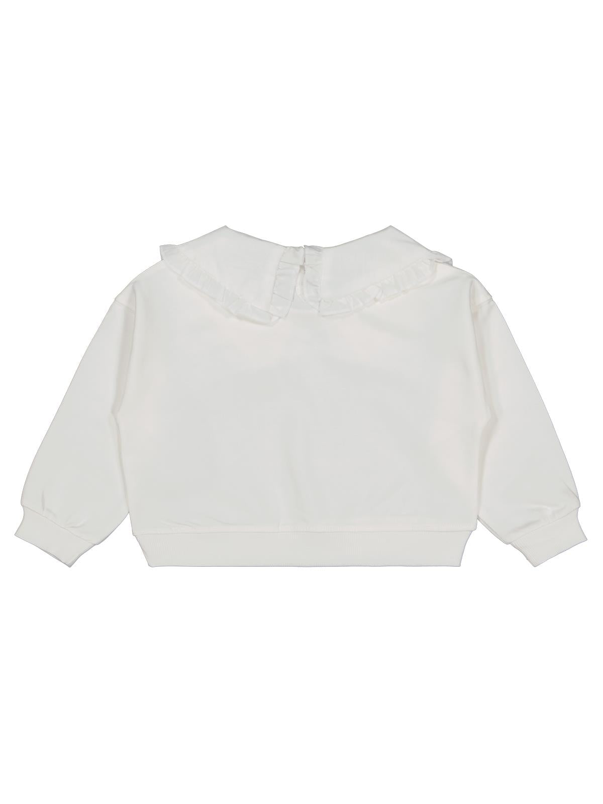 Civil Girls Kız Çocuk NewYork Baskılı Sweatshirt | 2 İp Uzun Kol | Okul Kreş ve Günlük Kullanım - Ekru