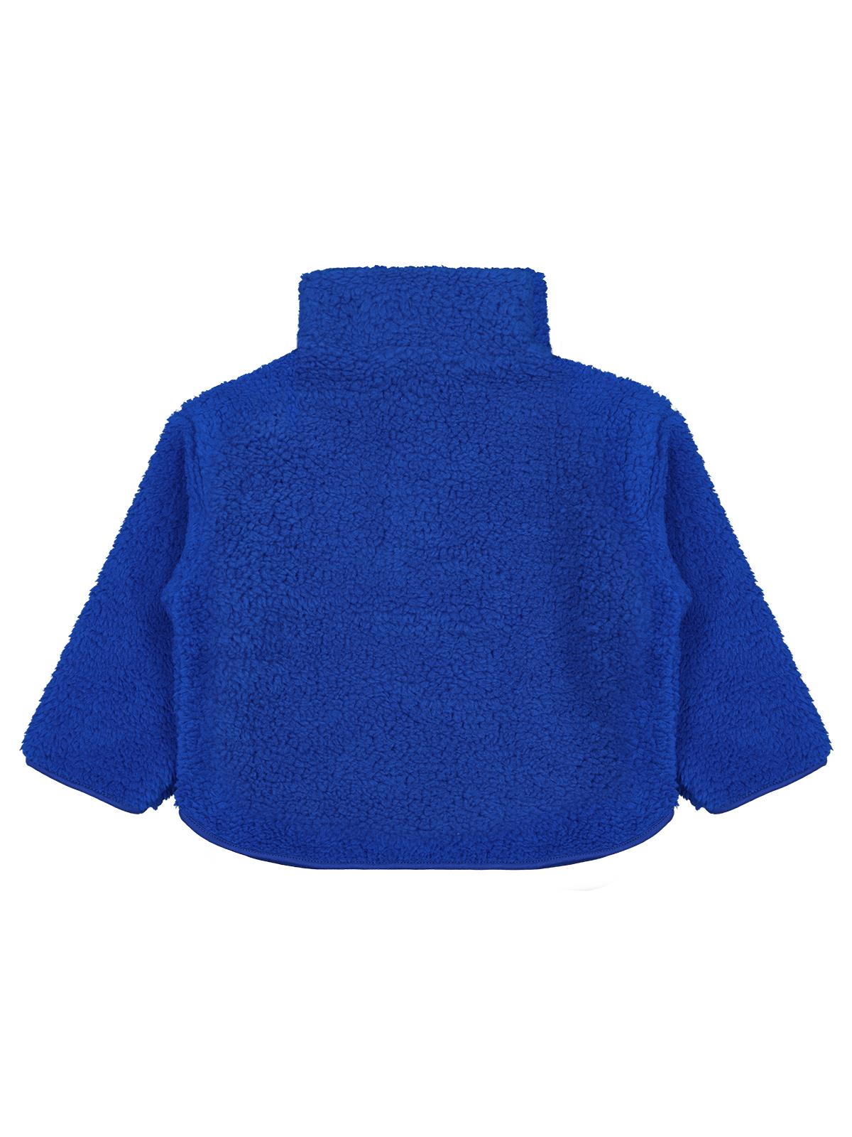Civil Boys Erkek Çocuk Biyeli Yarım Fermuarlı Sweatshirt | Velsoft | Okul Kreş ve Günlük Kullanım - Mavi