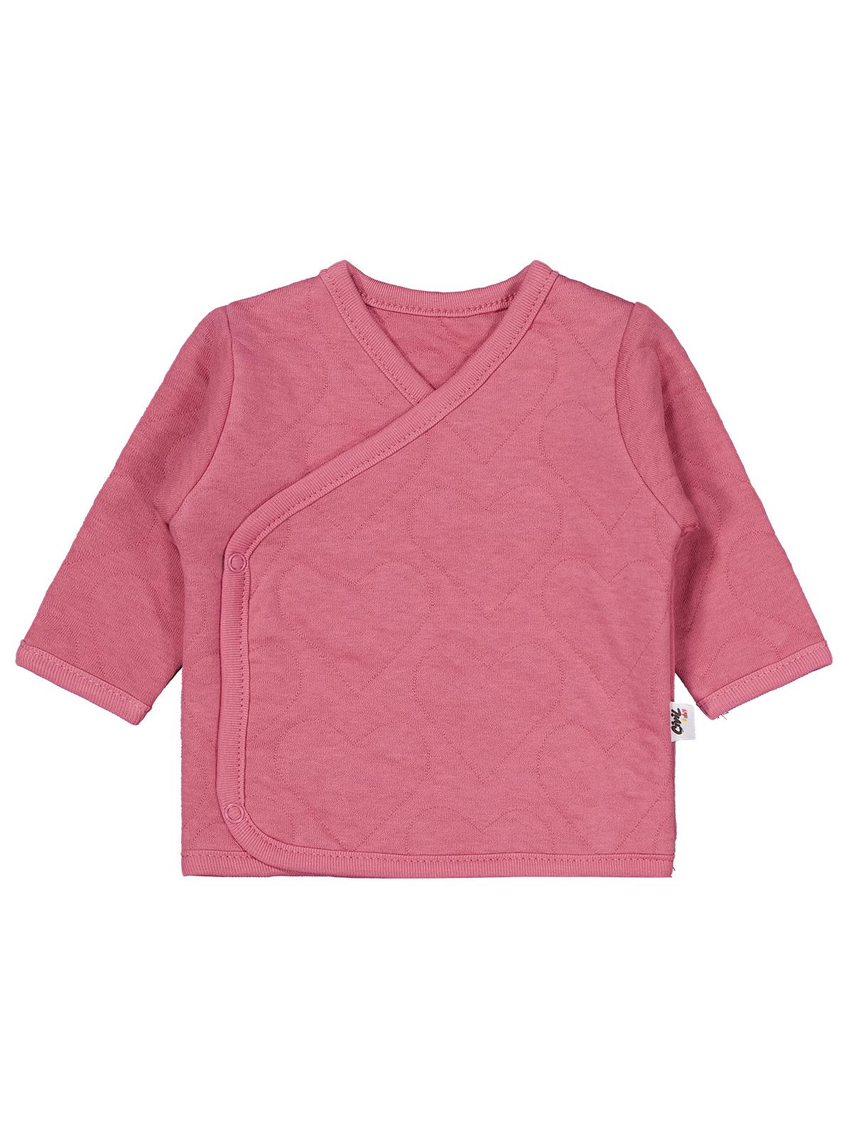 Civil Baby Kalp Desenli 3lü Zıbın Takımları - Pembe