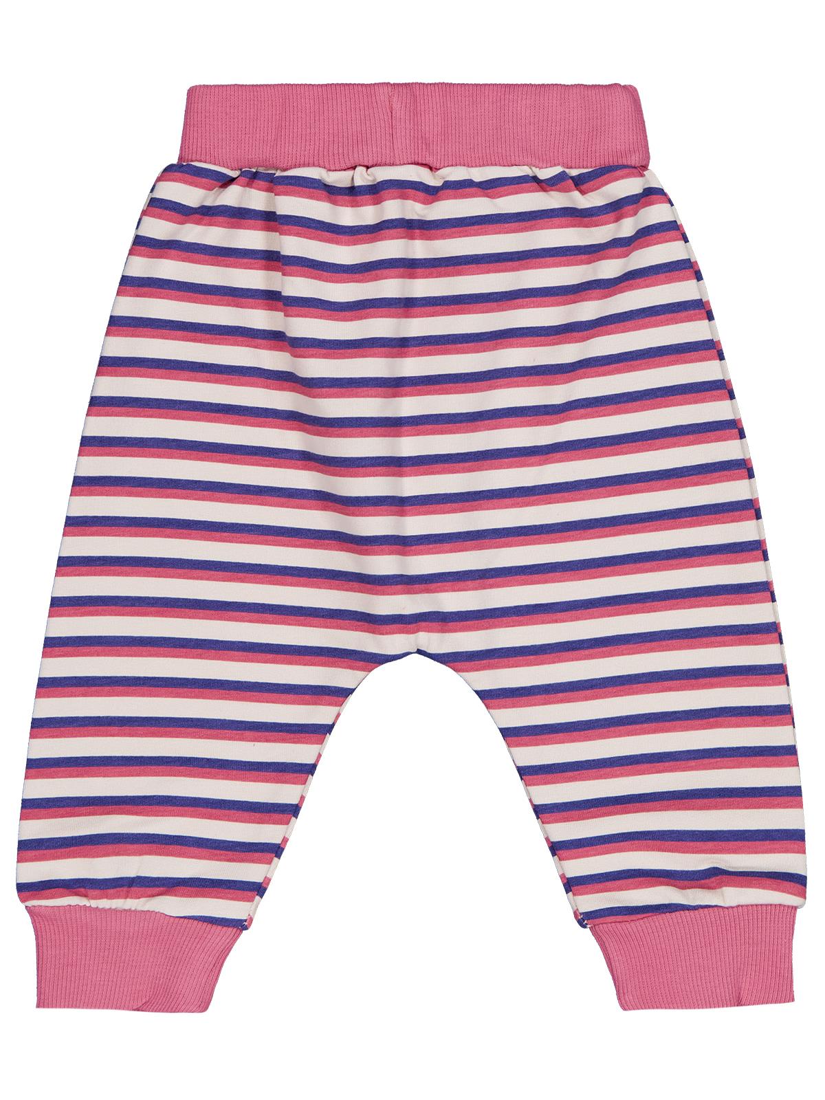 Civil Baby Çizgi Empirme C Baskılı 6-18 Ay Tek Alt Bebe - Pembe