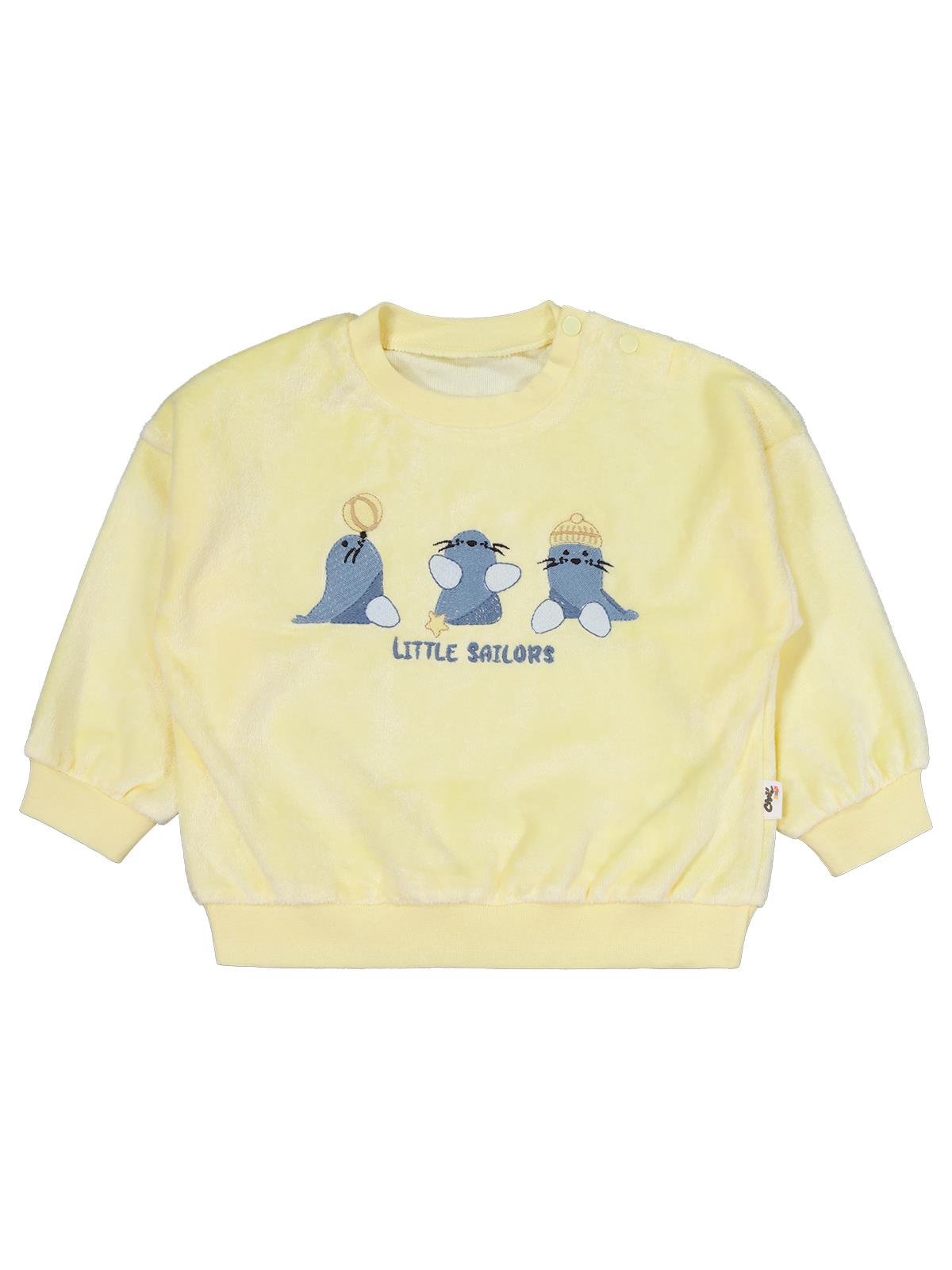 Civil Baby Lıttle Saılors Nakışlı 6-18 Ay Takım - Sarı