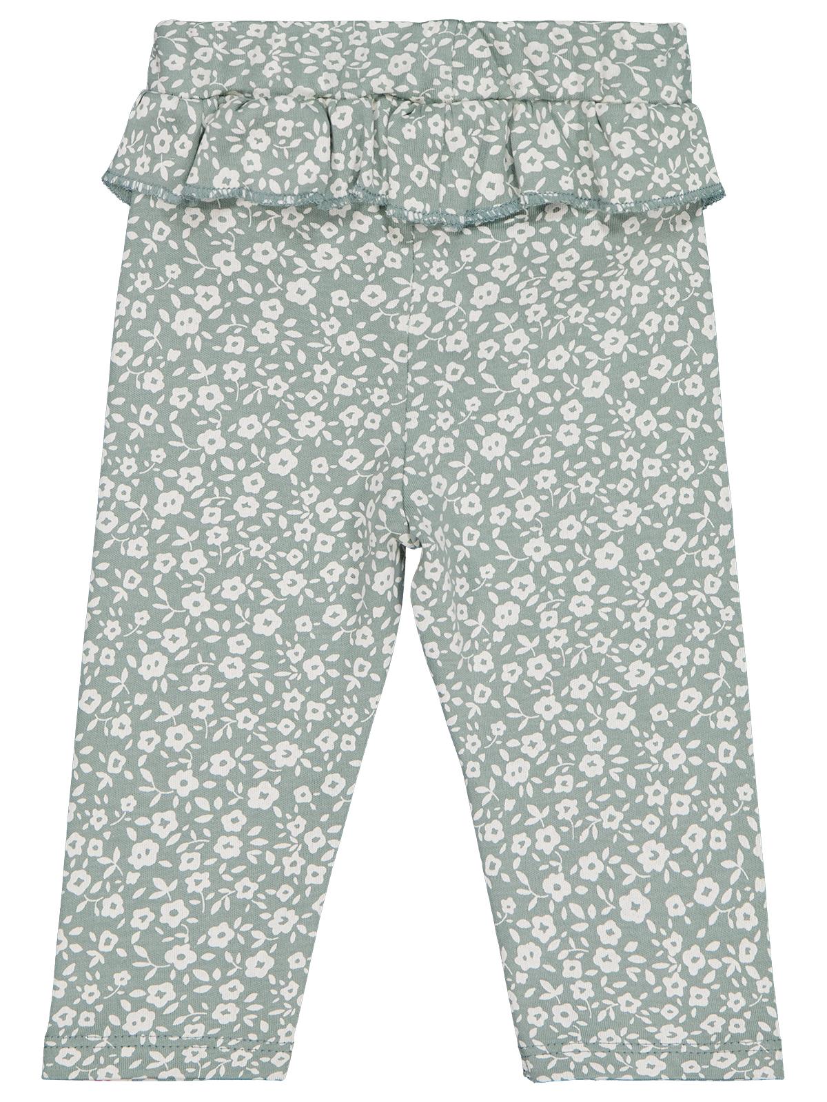 Civil Baby Çiçek Empirme 6-18 Ay Tek Alt Bebe - Yeşil