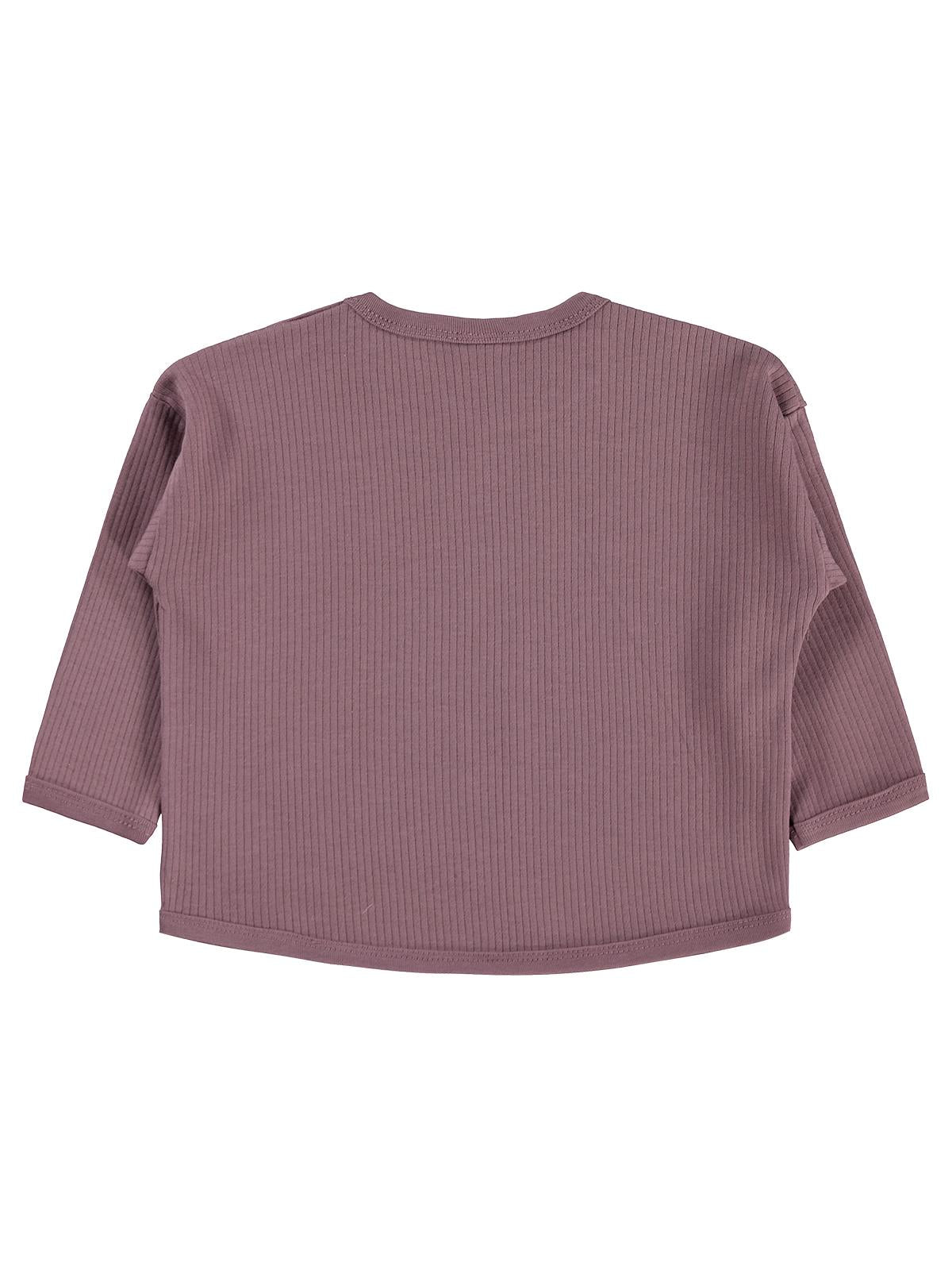 Civil Baby Oturan Kedi Baskılı 6-18 Ay Sweatshirt - Kahve