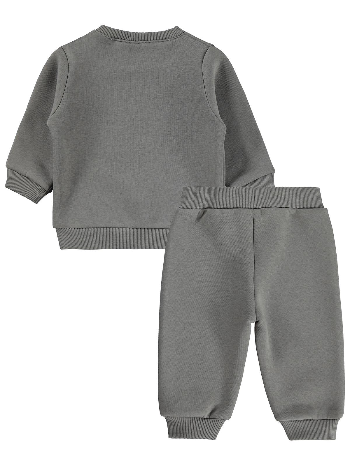 Civil Baby Cvl Nakışlı 6-18 Ay Takım - Gri