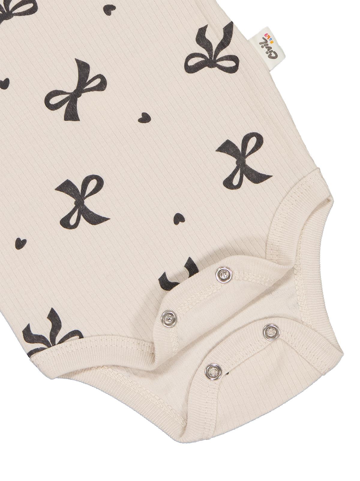 Civil Baby Fiyonk Empirme 1-36 Ay Çıtçıtlı Badi - Bej