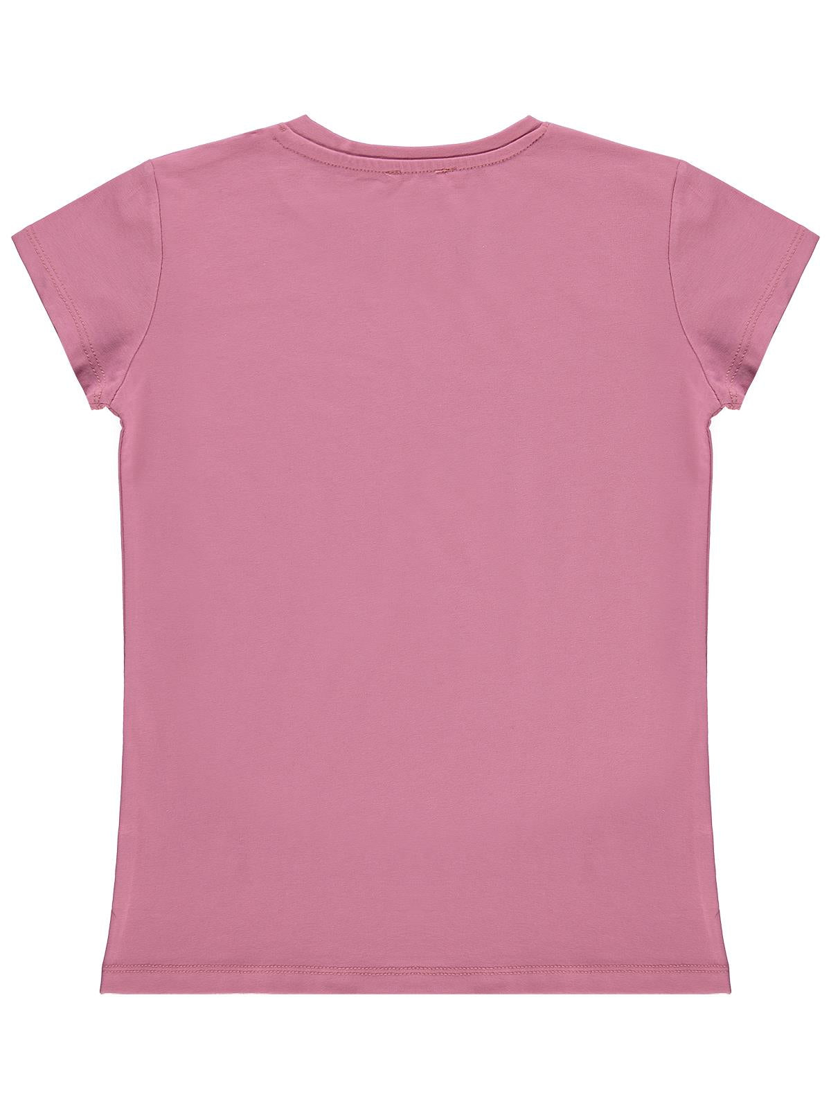 Civil Girls Paris Baskılı 10-13 Yaş Tişört - Pembe