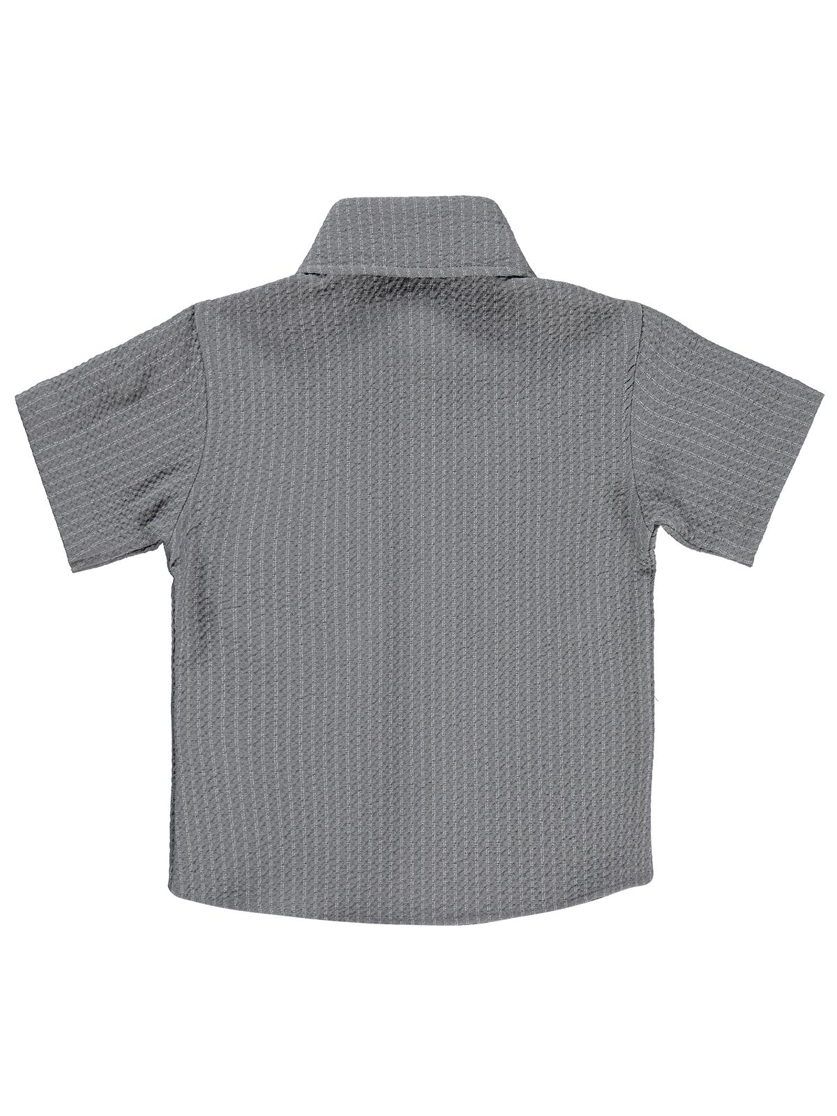 Civil Boys Dokulu 6-9 Yaş Gömlek - Gri