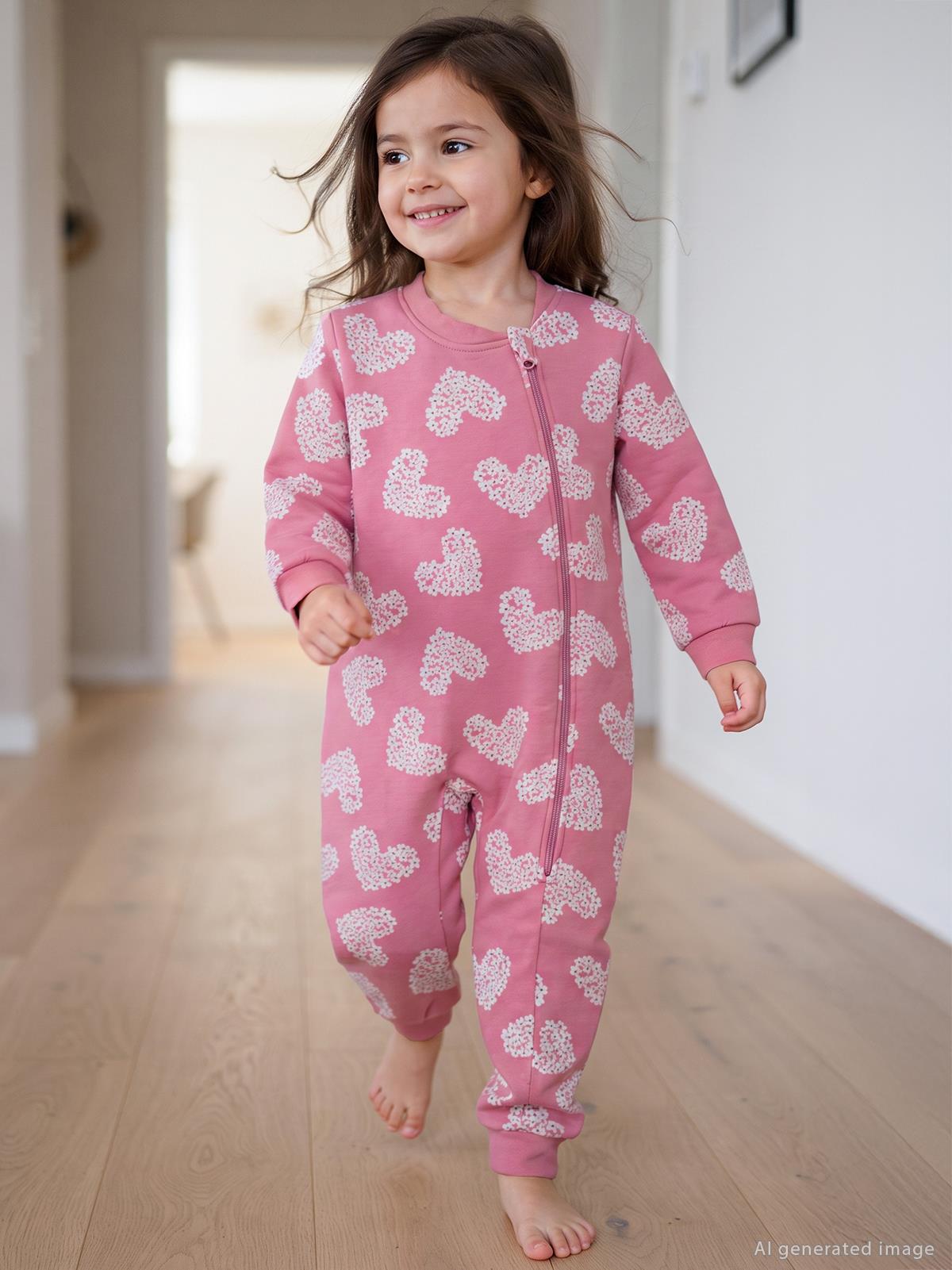 Civil Girls Kalp Empirme 2.5 TOG 2-5 Yaş Uyku Tulumu - Pembe