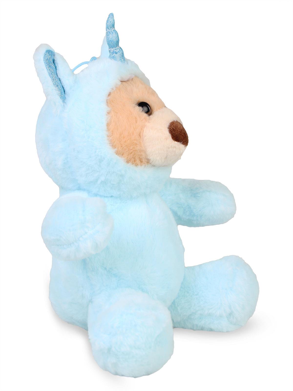 Halley Oyuncak 30 Cm Boynuzlu Ayı - Mavi