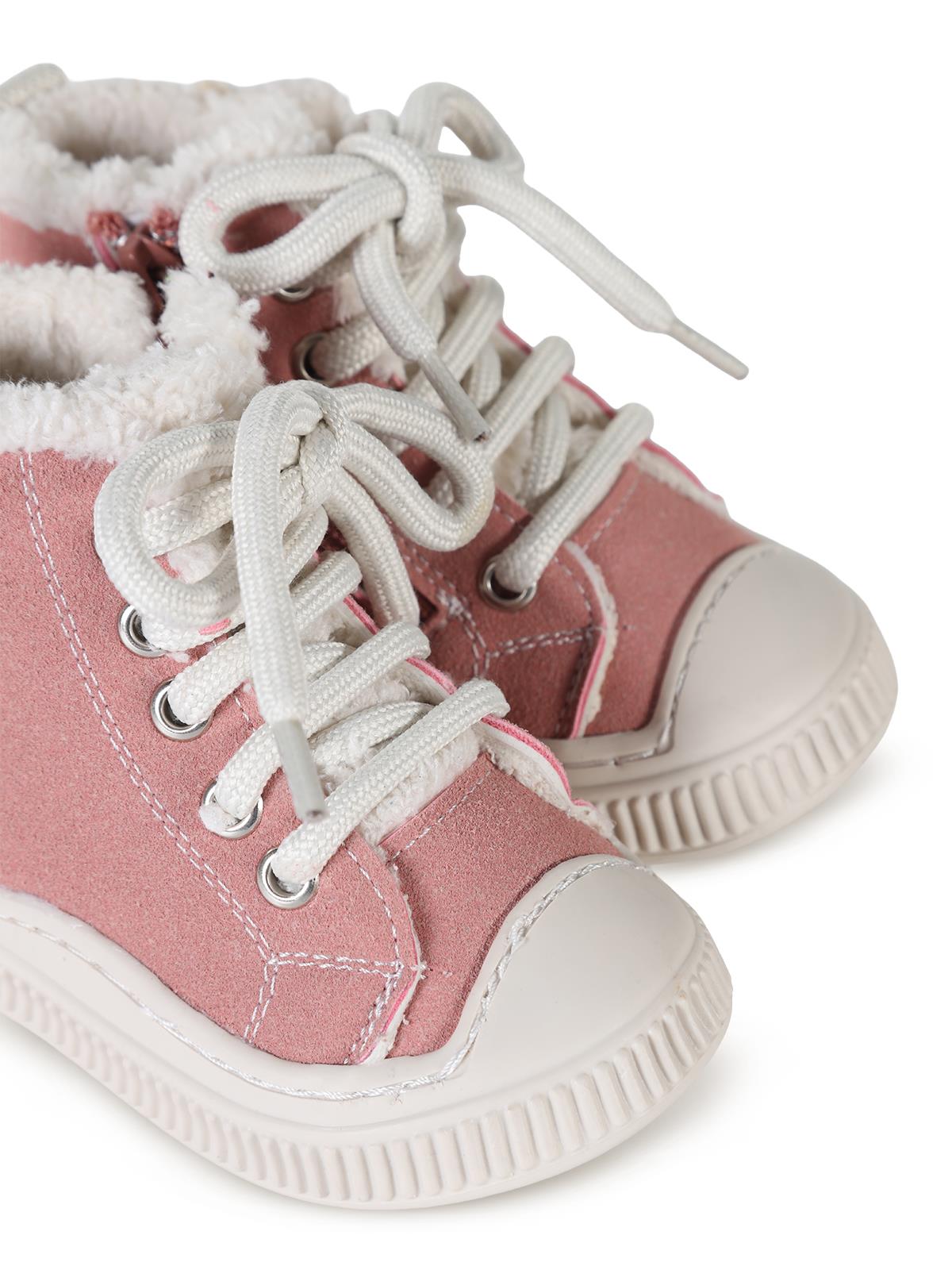 Civil Boots Kürklü Fermuarlı 22-26 Numara Bot ve Çizme - Pudra