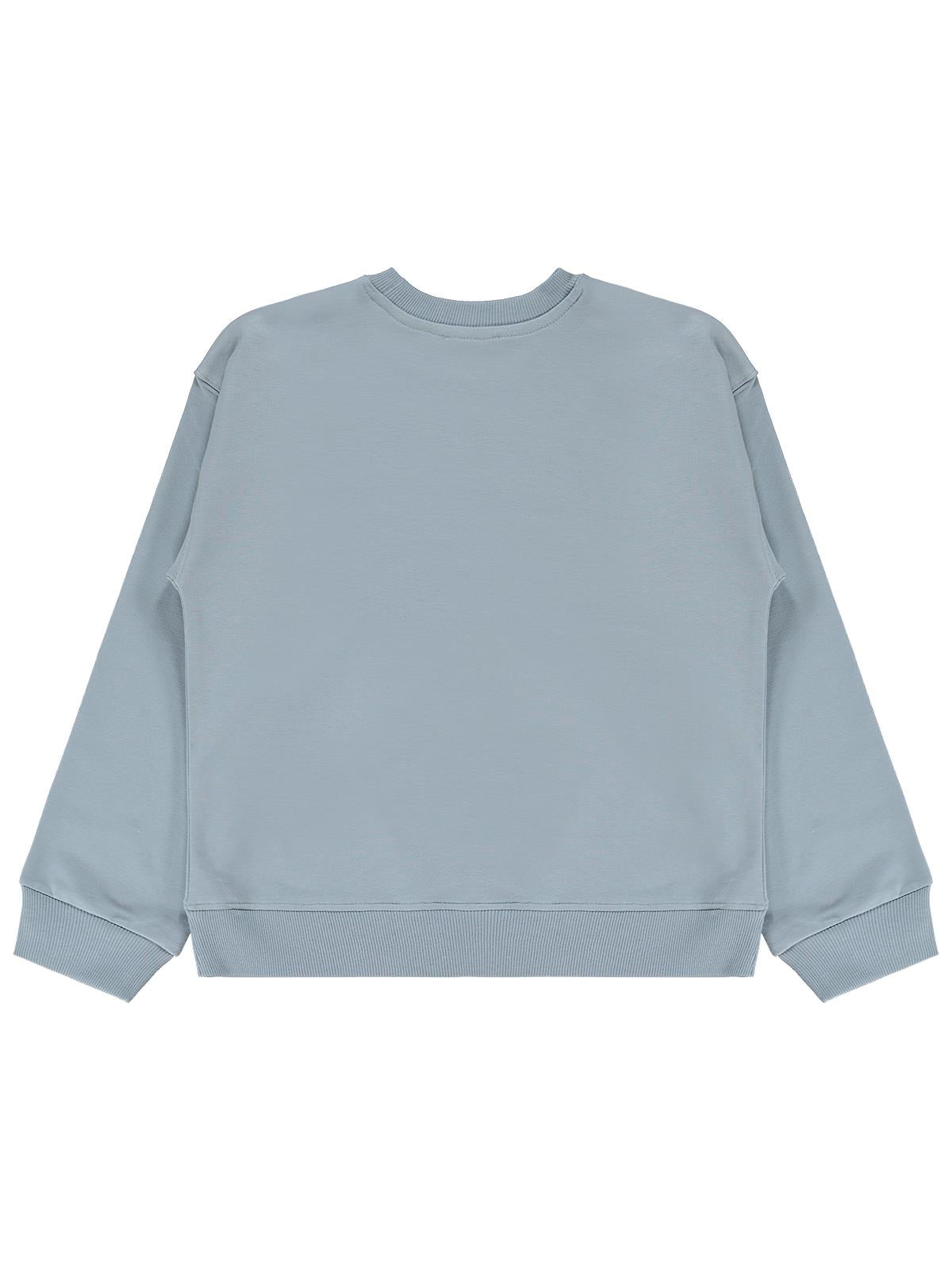Civil Kız Çocuk Ballet Dancer Baskılı Sweatshirt | 2 İp Uzun Kol | Okul Kreş ve Günlük Kullanım - Mavi