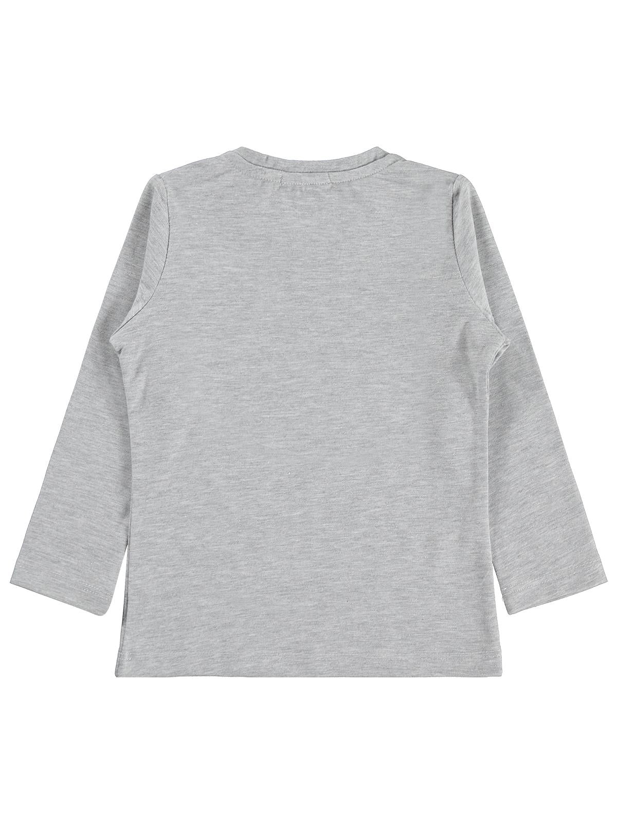 Civil Girls Kız Çocuk Tavşan Baskılı Sweatshirt | Likralı Süprem Şardonlu | Okul Kreş ve Günlük Kullanım - Gri
