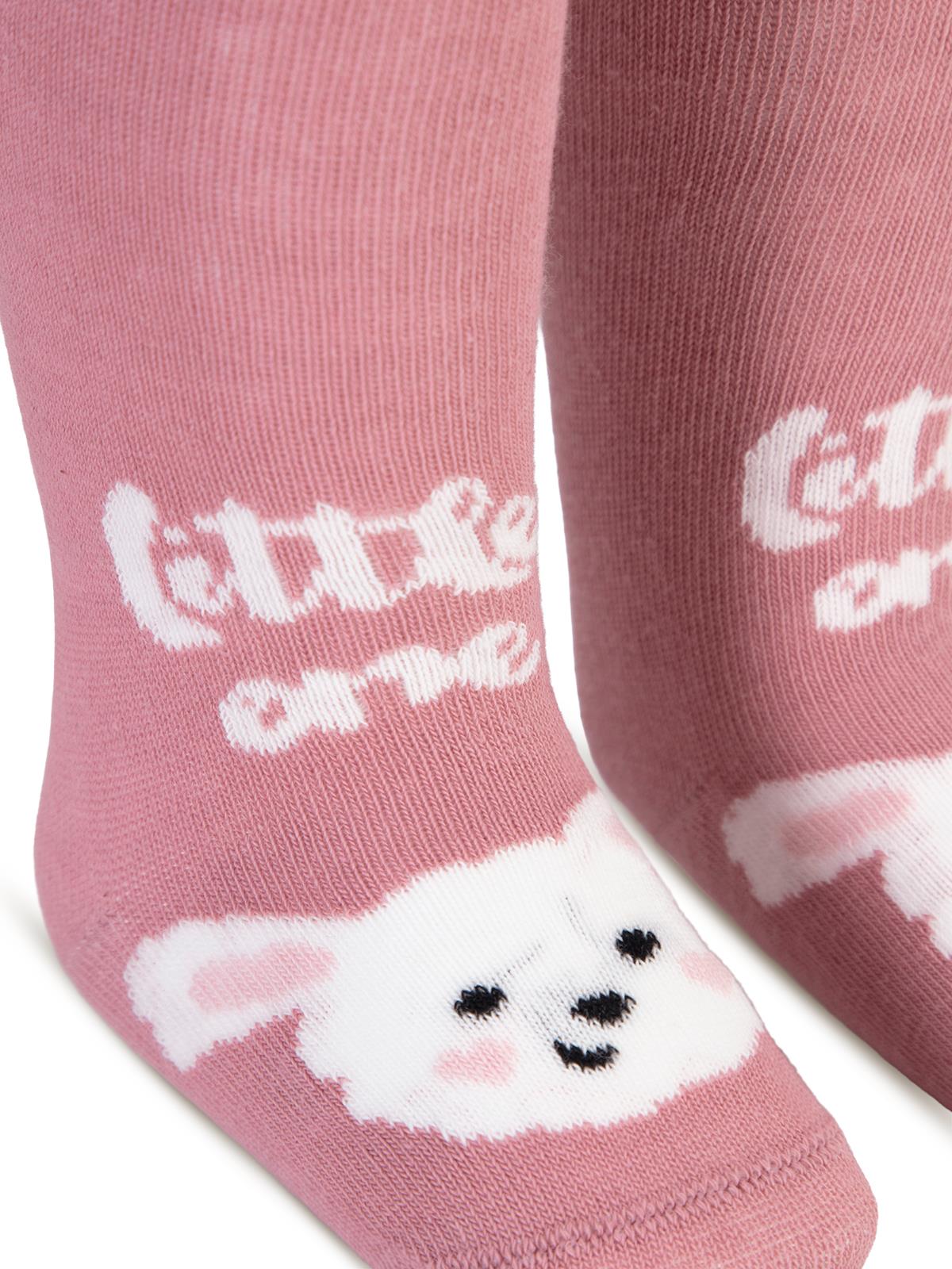 3133 Civil Baby Little One 6- Bebek Kız Külotlu Çorap - Pembe