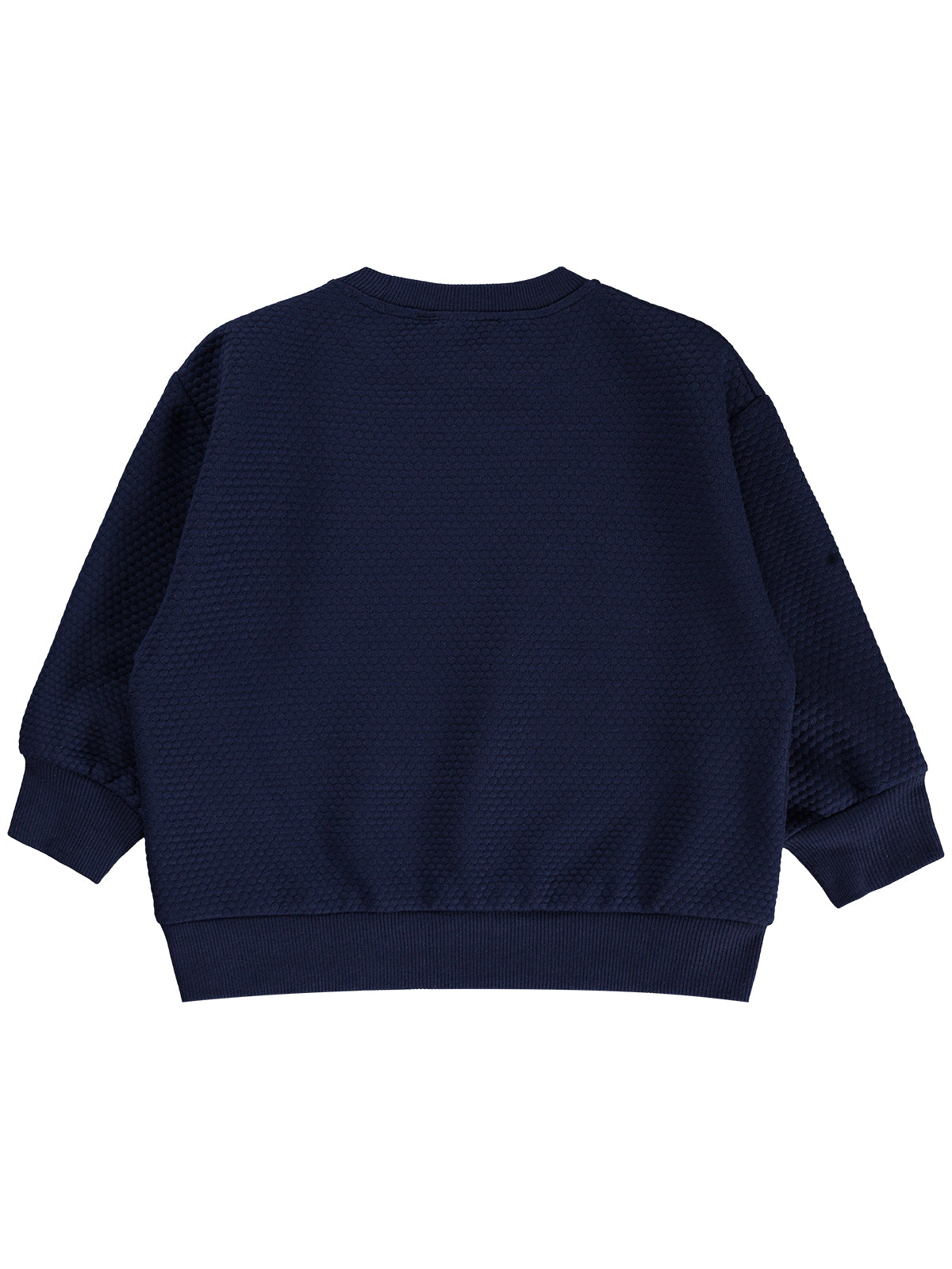 Civil Boys Erkek Çocuk Petek Kumaşlı Sweatshirt | Jakarlı Süprem Uzun Kol | Okul Kreş ve Günlük Kullanım - Lacivert