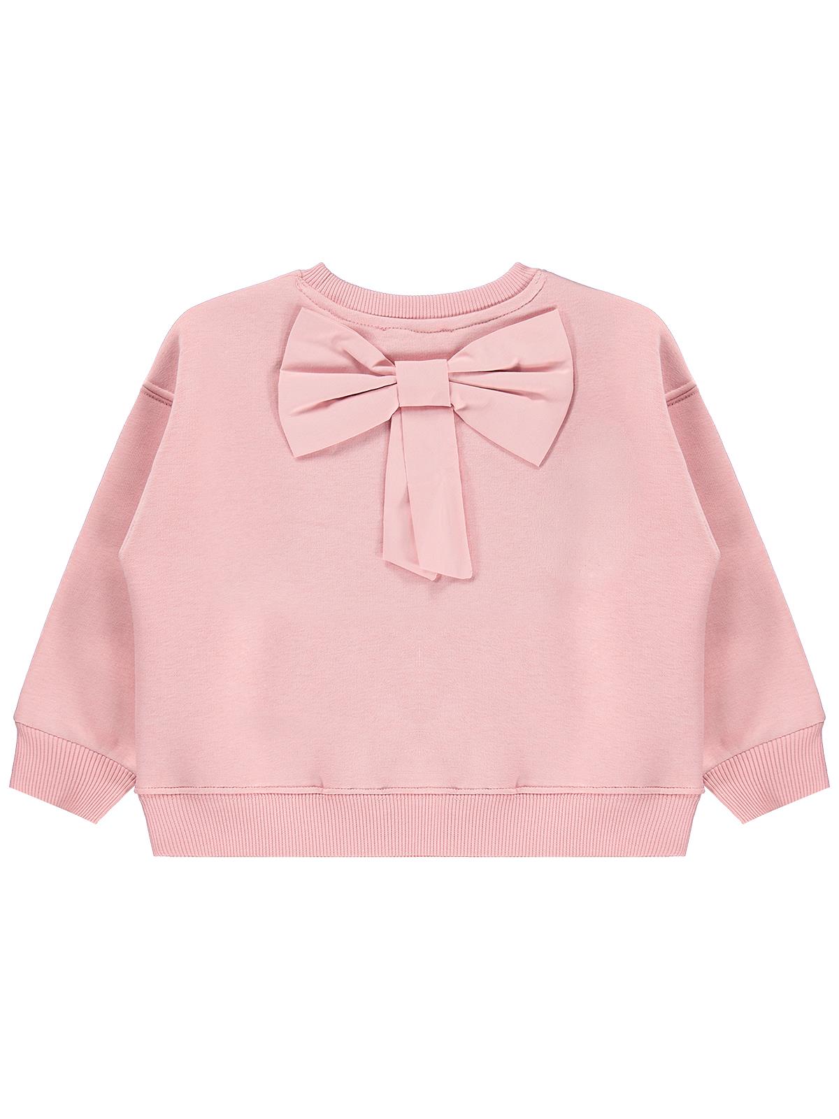 Civil Kız Çocuk Born to Shine Sweatshirt | 3 İp Uzun Kol | Okul Kreş ve Günlük Kullanım - Pudra