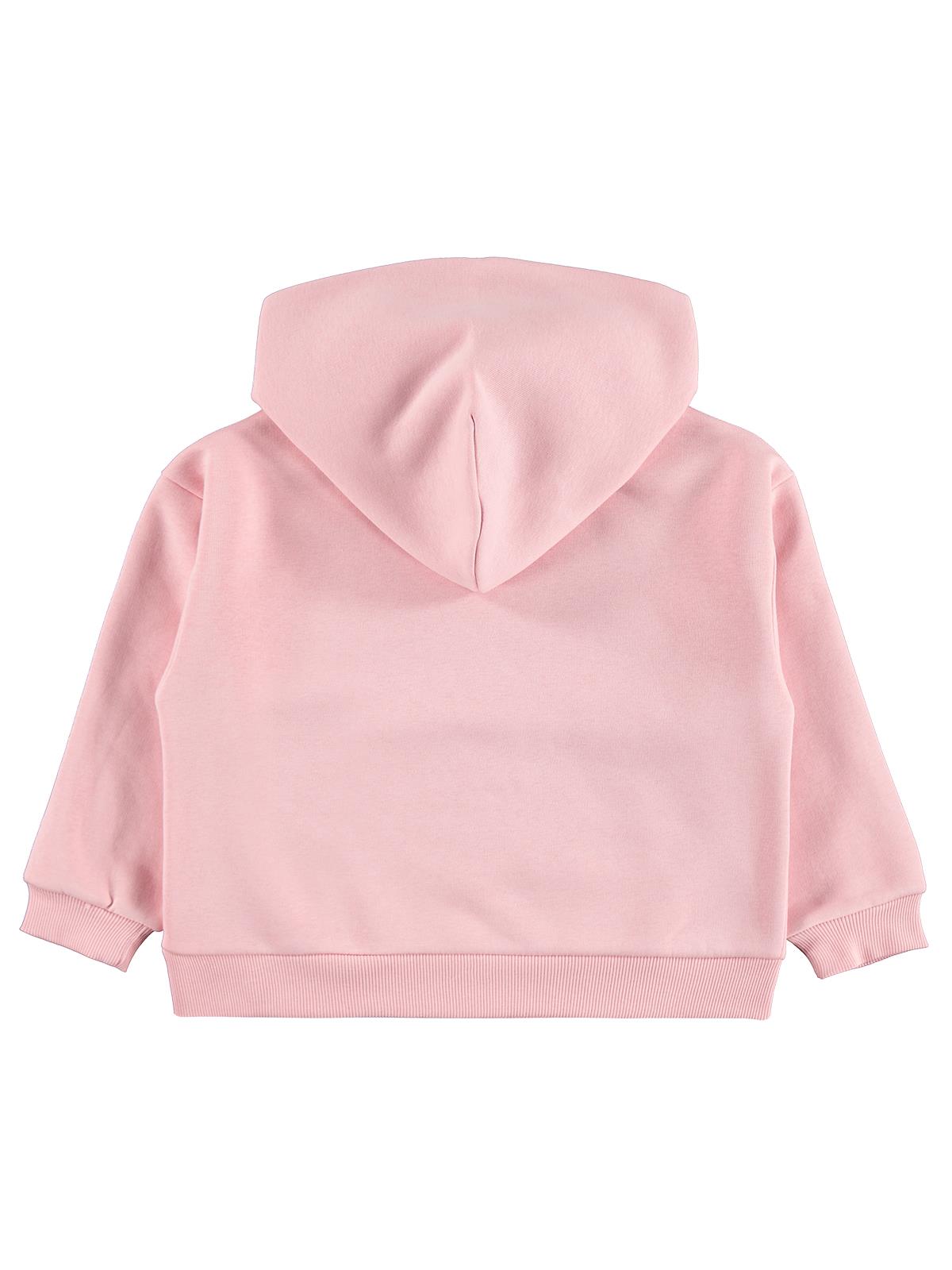 Civil Girls Kız Çocuk Daily Wear Baskılı Sweatshirt | 3 İp Uzun Kol | Okul Kreş ve Günlük Kullanım - Pudra