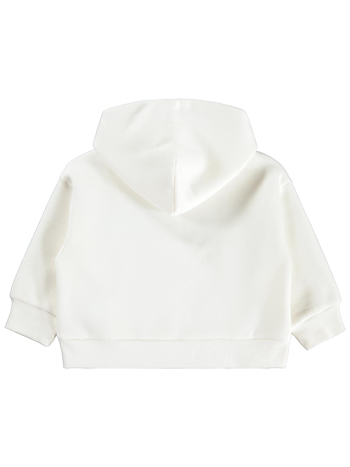 Civil Girls Kız Çocuk Daily Wear Baskılı Sweatshirt | 3 İp Uzun Kol | Okul Kreş ve Günlük Kullanım - Ekru