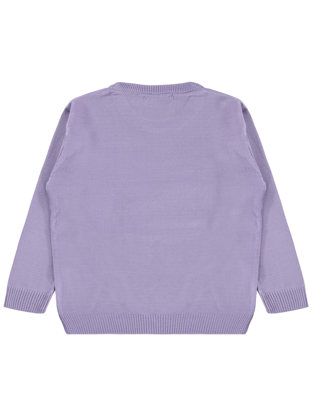Civil Girls Kelebek Desenli 6-9 Yaş Kazak - Lila