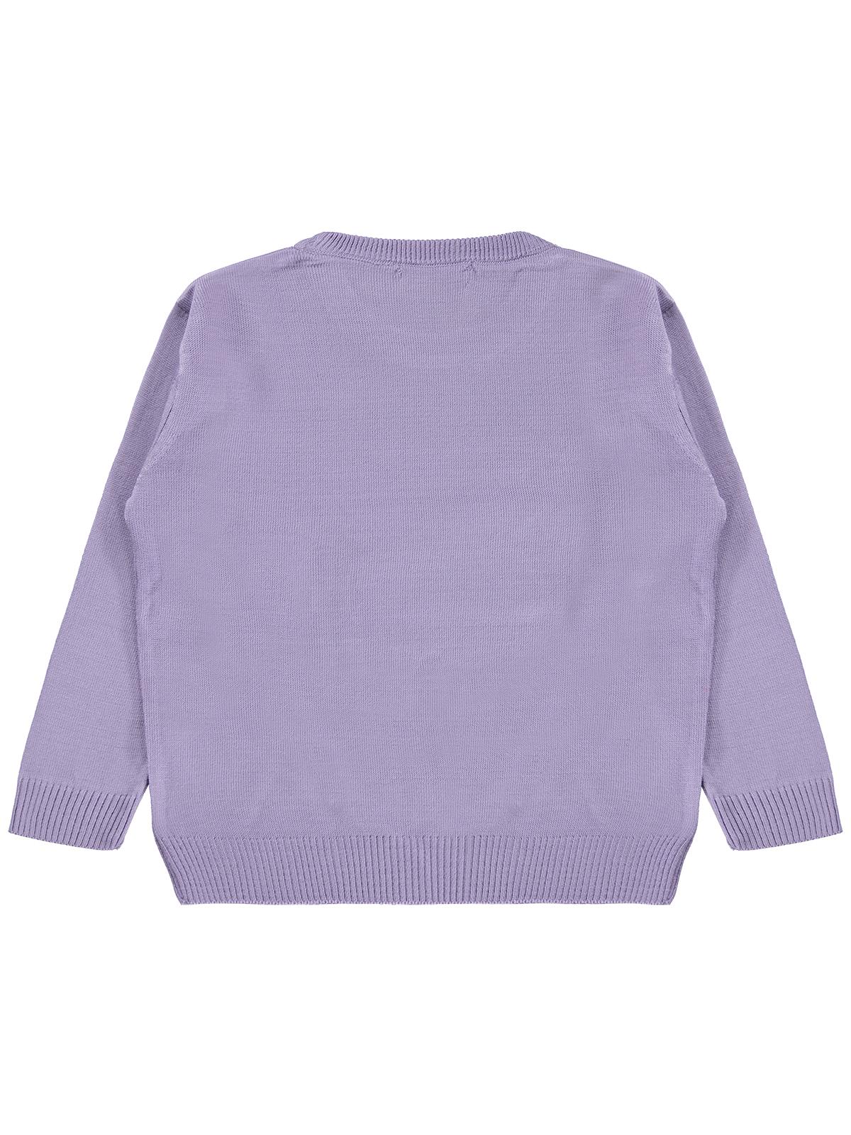 Civil Girls Kelebek Desenli 2-5 Yaş Kazak - Lila