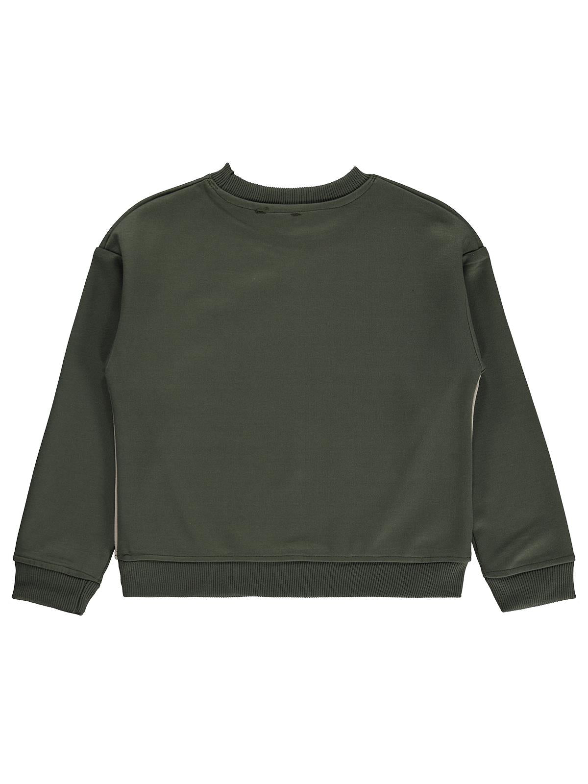 Civil Boys Racıng Baskılı 6-9 Yaş Sweatshirt - Haki
