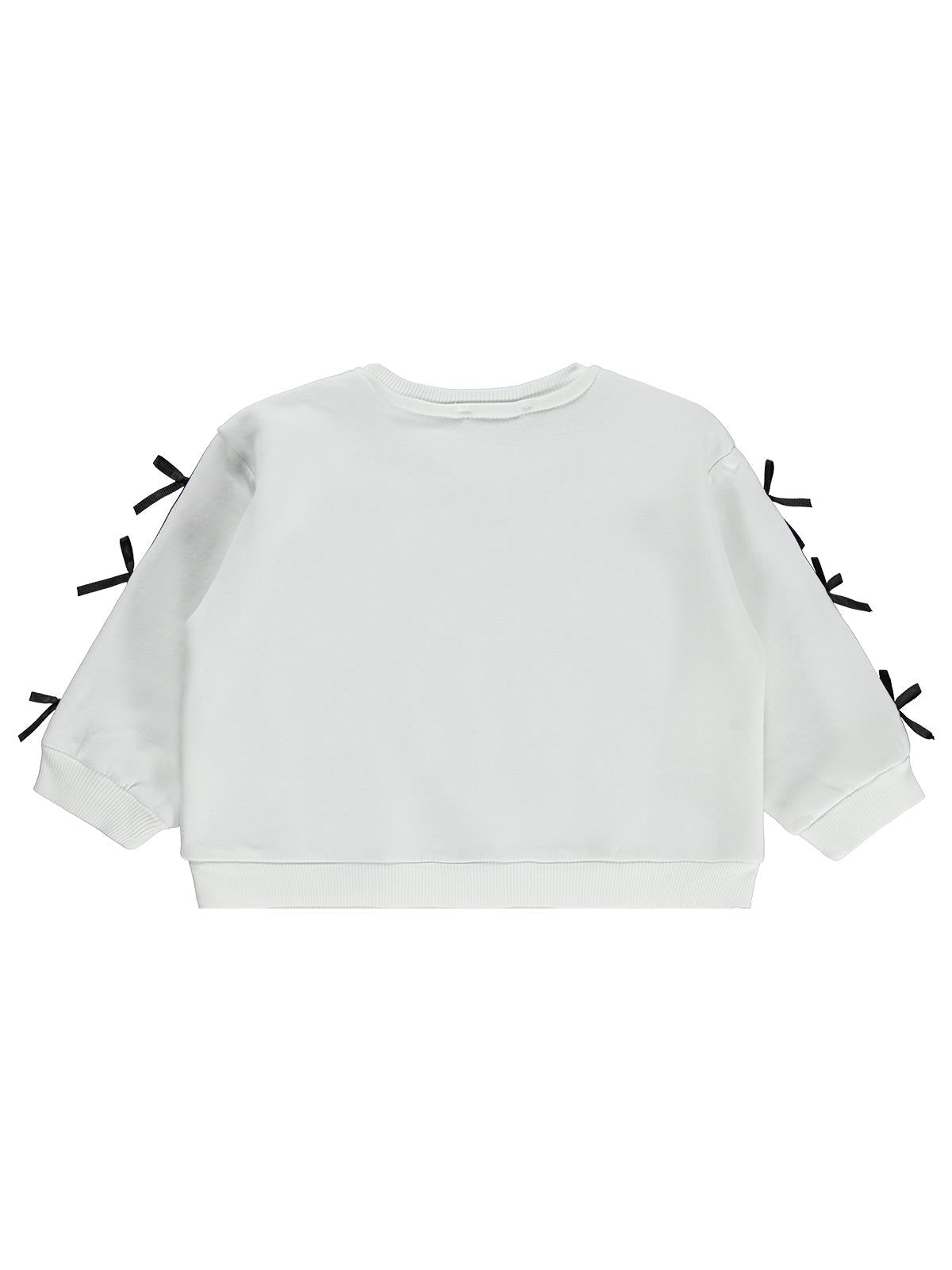 Civil Girls Stay Beautiful Baskılı 2-5 Yaş Sweatshirt - Ekru