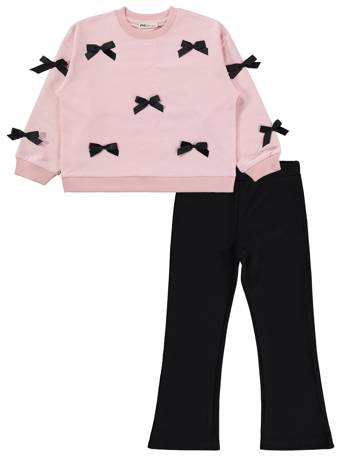 Civil Girls Fiyonklu 6-9 Yaş Takım - Pembe