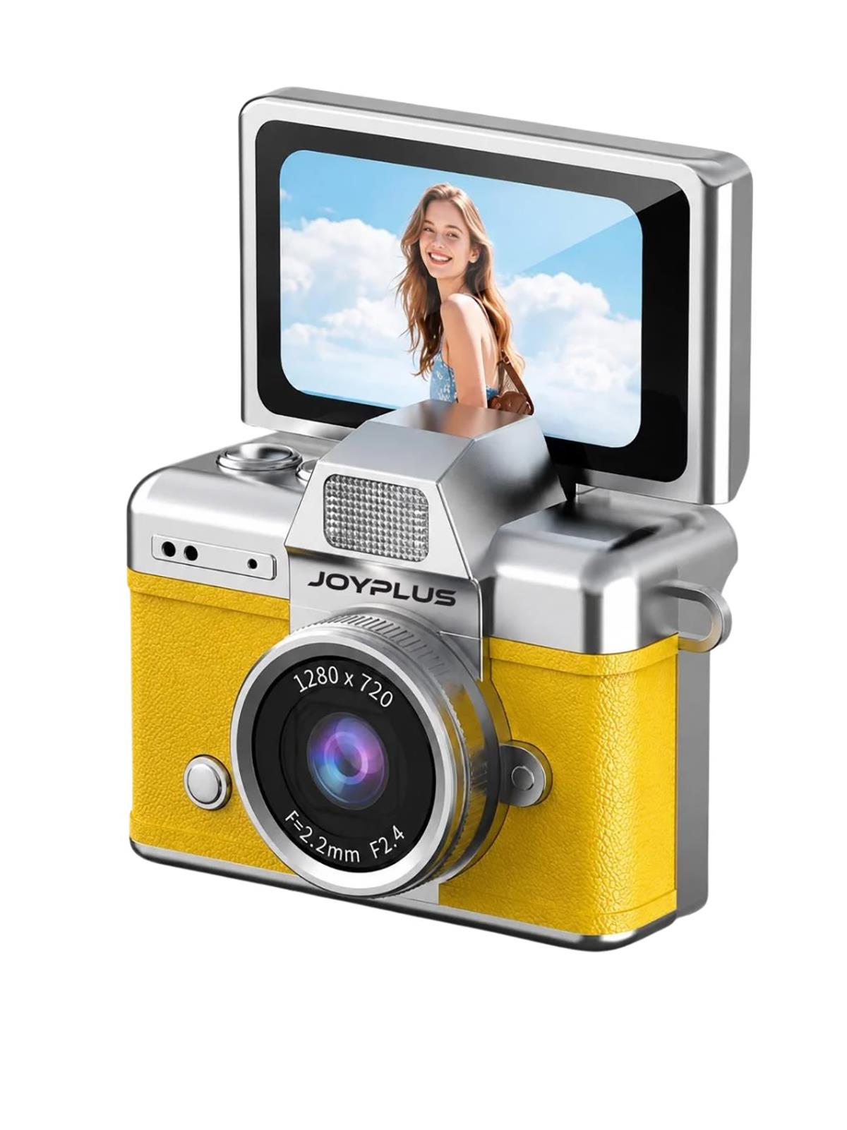 Joyplus Mini Flip Ekranlı Dijital Kamera - Sarı