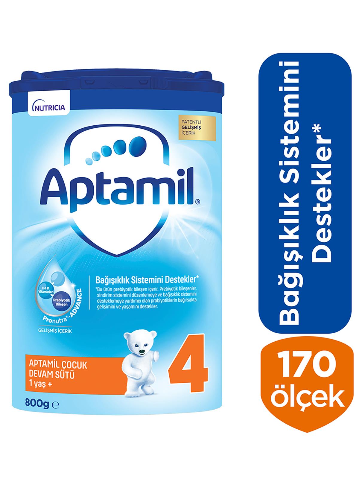 Aptamil 4 Çocuk Devam Sütü 800 g 1 Yaş+ Akıllı Kutu