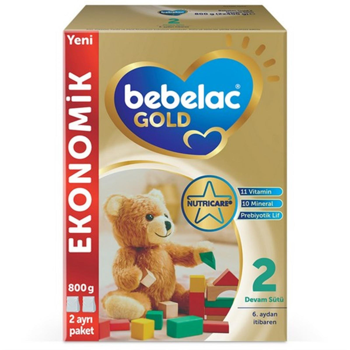 Bebelac Gold 2 Devam Sütü 800g 6-12 Ay