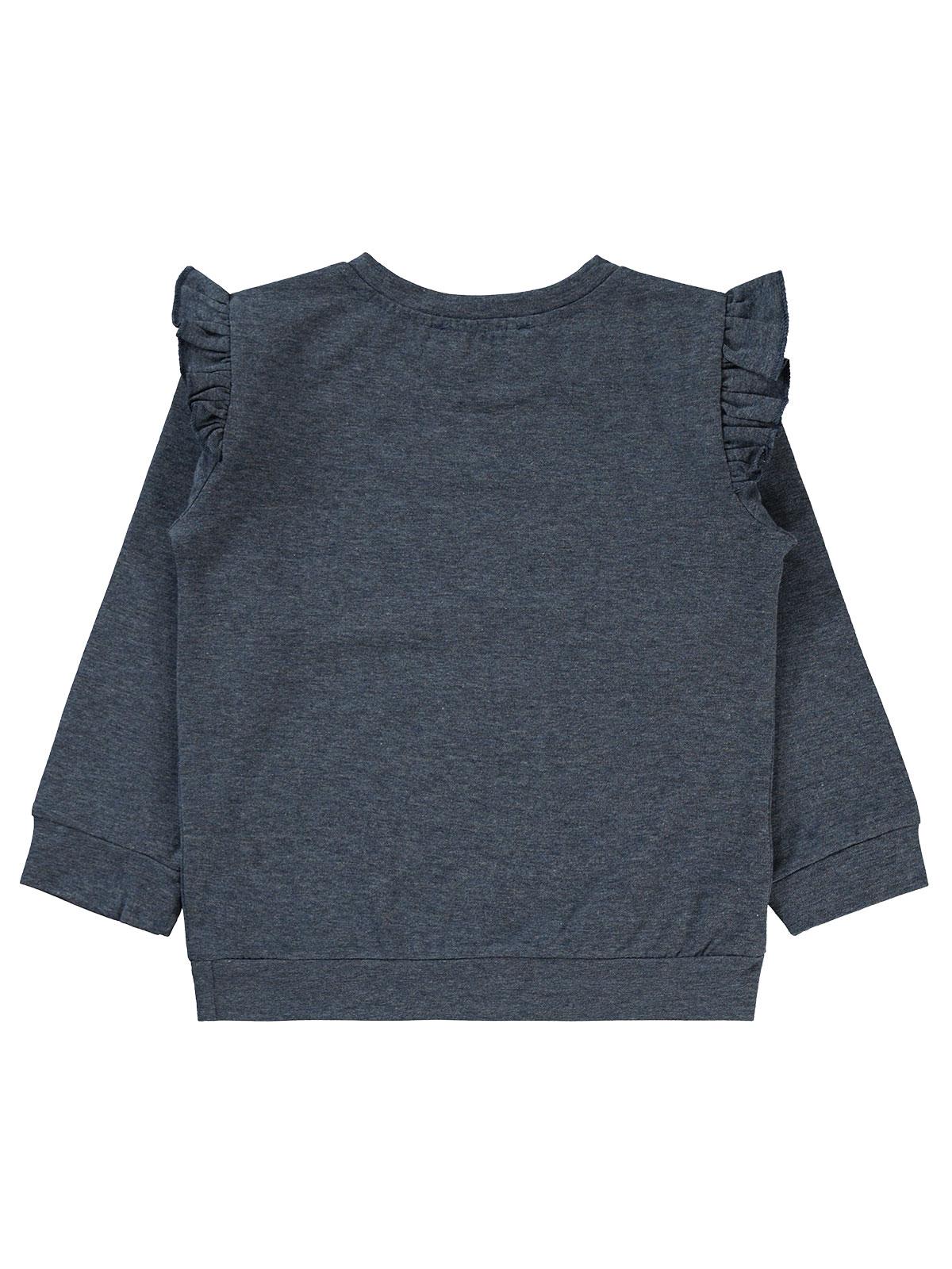 Civil Girls Tavşan Baskılı 2-5 Yaş Sweatshirt - Gri