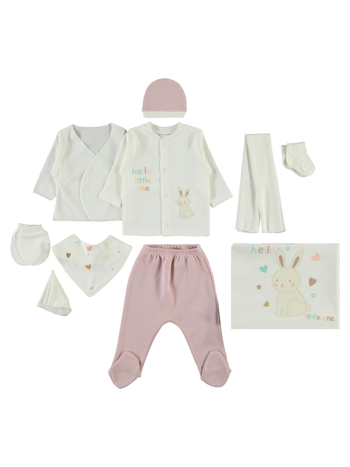 Civil Baby Kız Bebek Zıbın Setleri  - Pudra